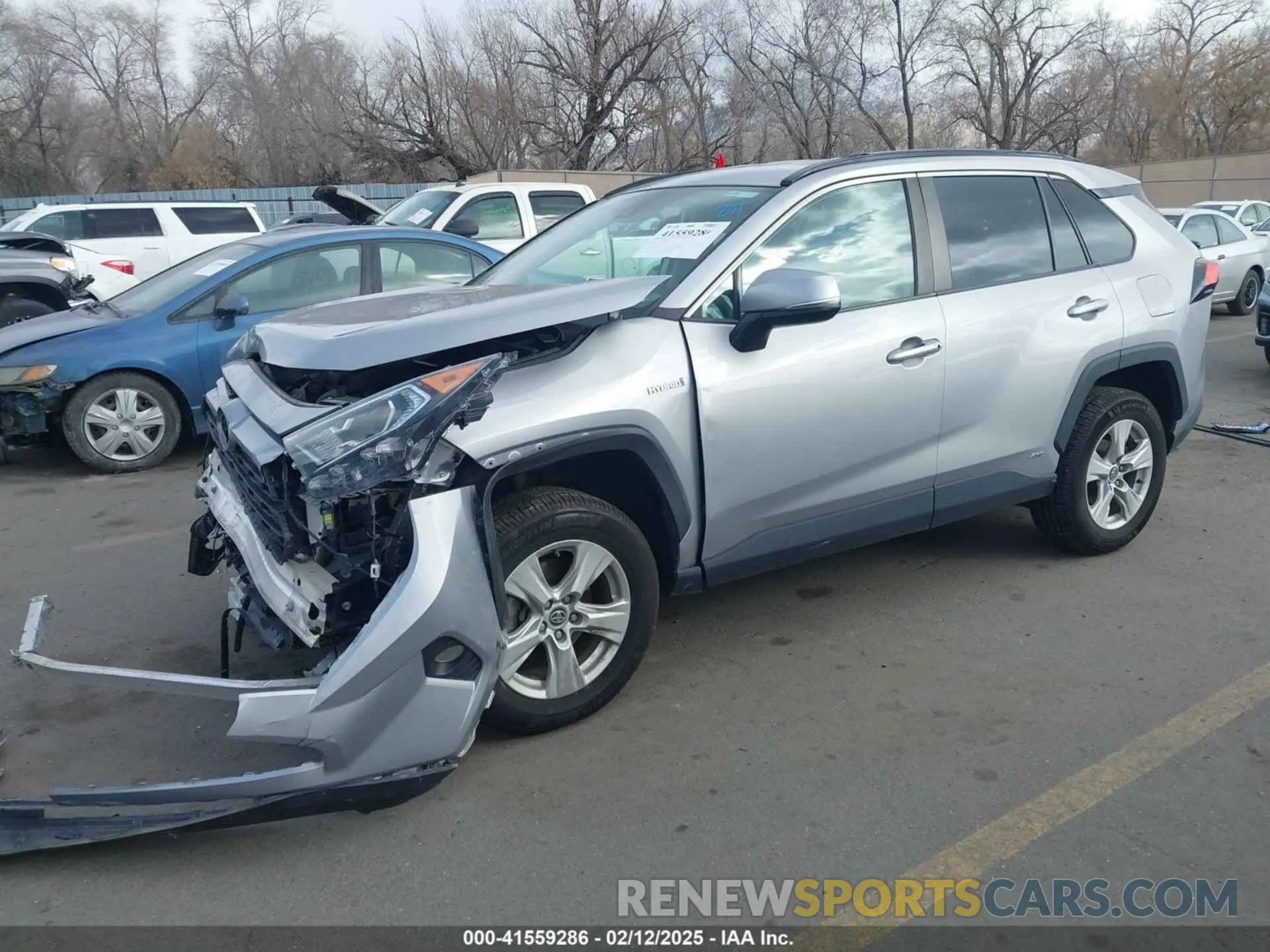 2 fotografías del automóvil dañado 2T3RWRFV6LW079199 TOYOTA RAV4 HYBRID 2020