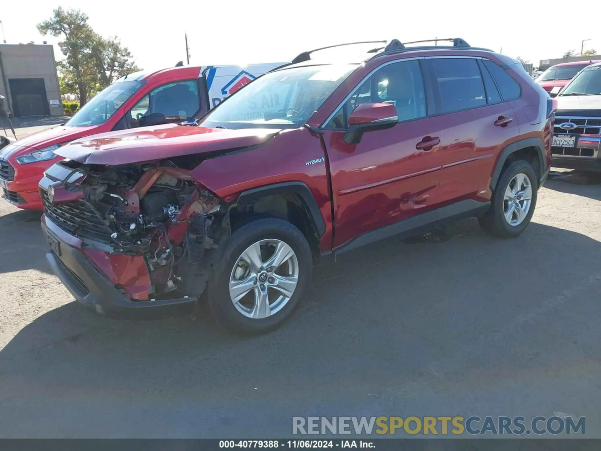2 fotografías del automóvil dañado 2T3RWRFV6LW079316 TOYOTA RAV4 HYBRID 2020
