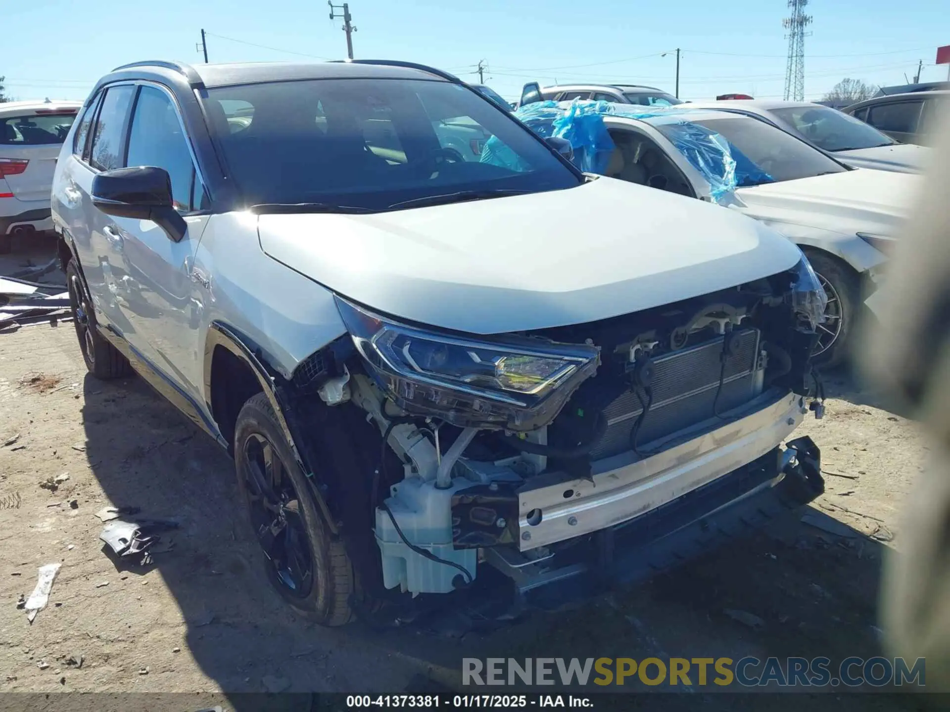 1 fotografías del automóvil dañado 4T3EWRFV8LU001585 TOYOTA RAV4 HYBRID 2020