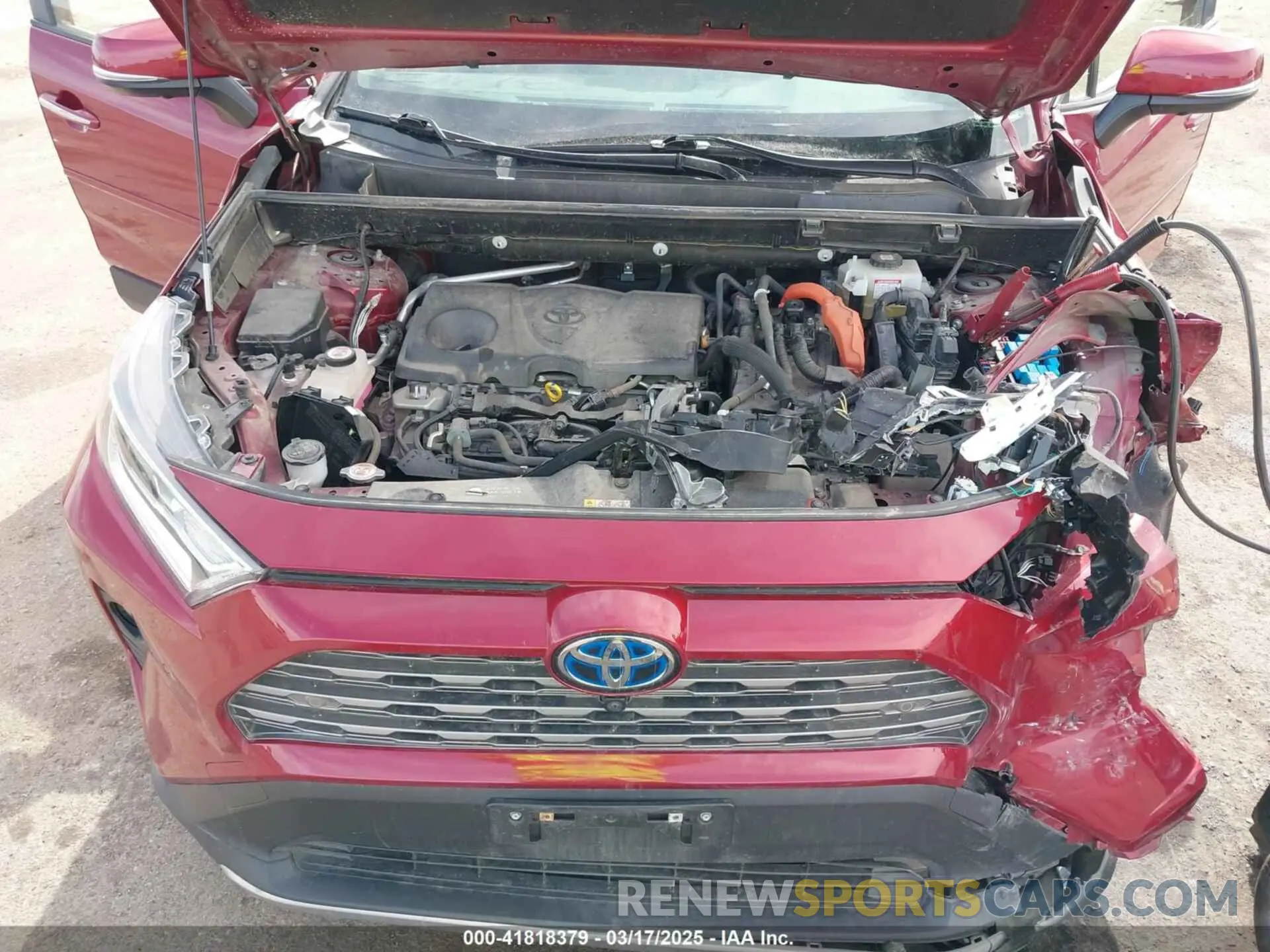 10 fotografías del automóvil dañado JTMDWRFV2LD550305 TOYOTA RAV4 HYBRID 2020