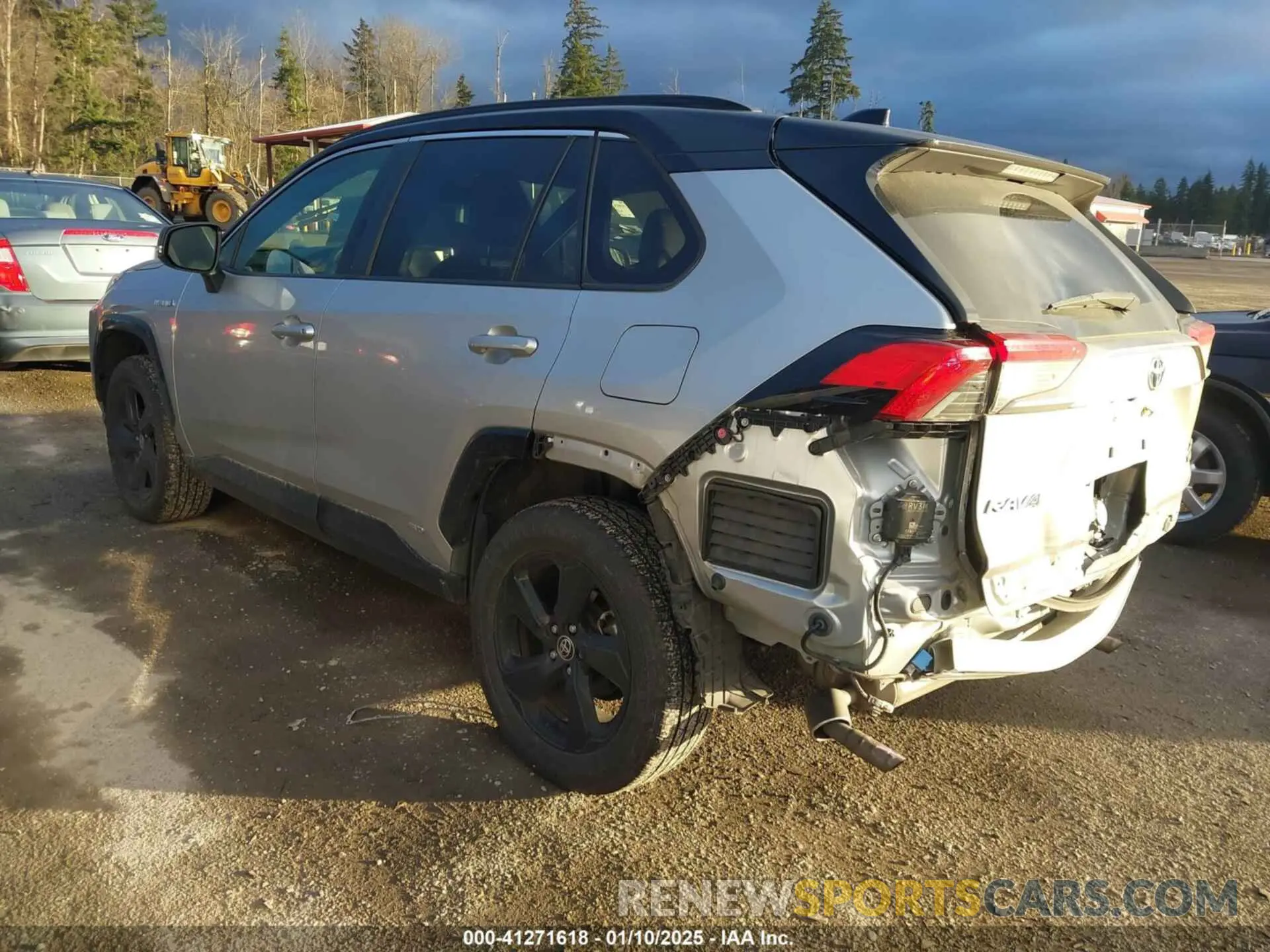 3 fotografías del automóvil dañado JTME6RFVXLJ001182 TOYOTA RAV4 HYBRID 2020