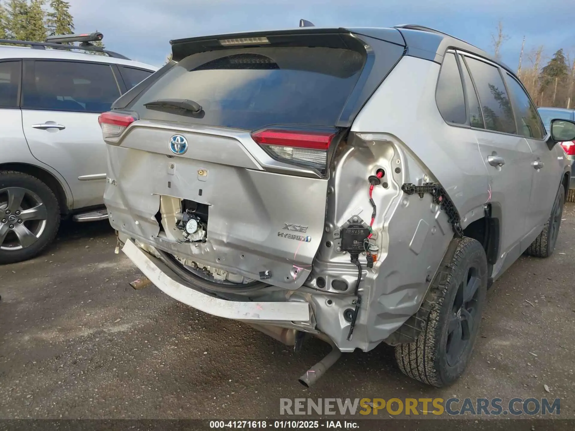 6 fotografías del automóvil dañado JTME6RFVXLJ001182 TOYOTA RAV4 HYBRID 2020