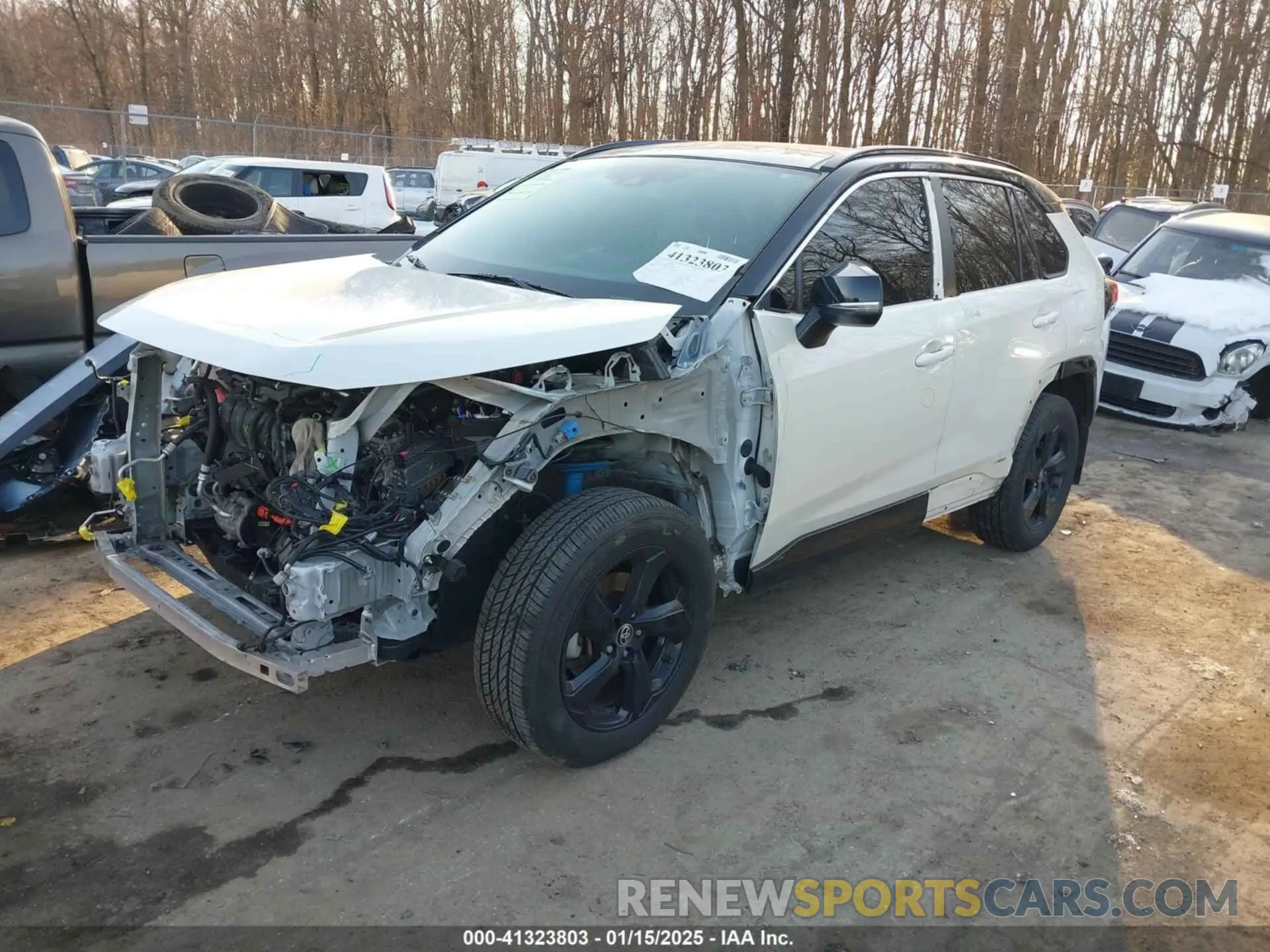 2 fotografías del automóvil dañado JTMEWRFV6LJ040724 TOYOTA RAV4 HYBRID 2020