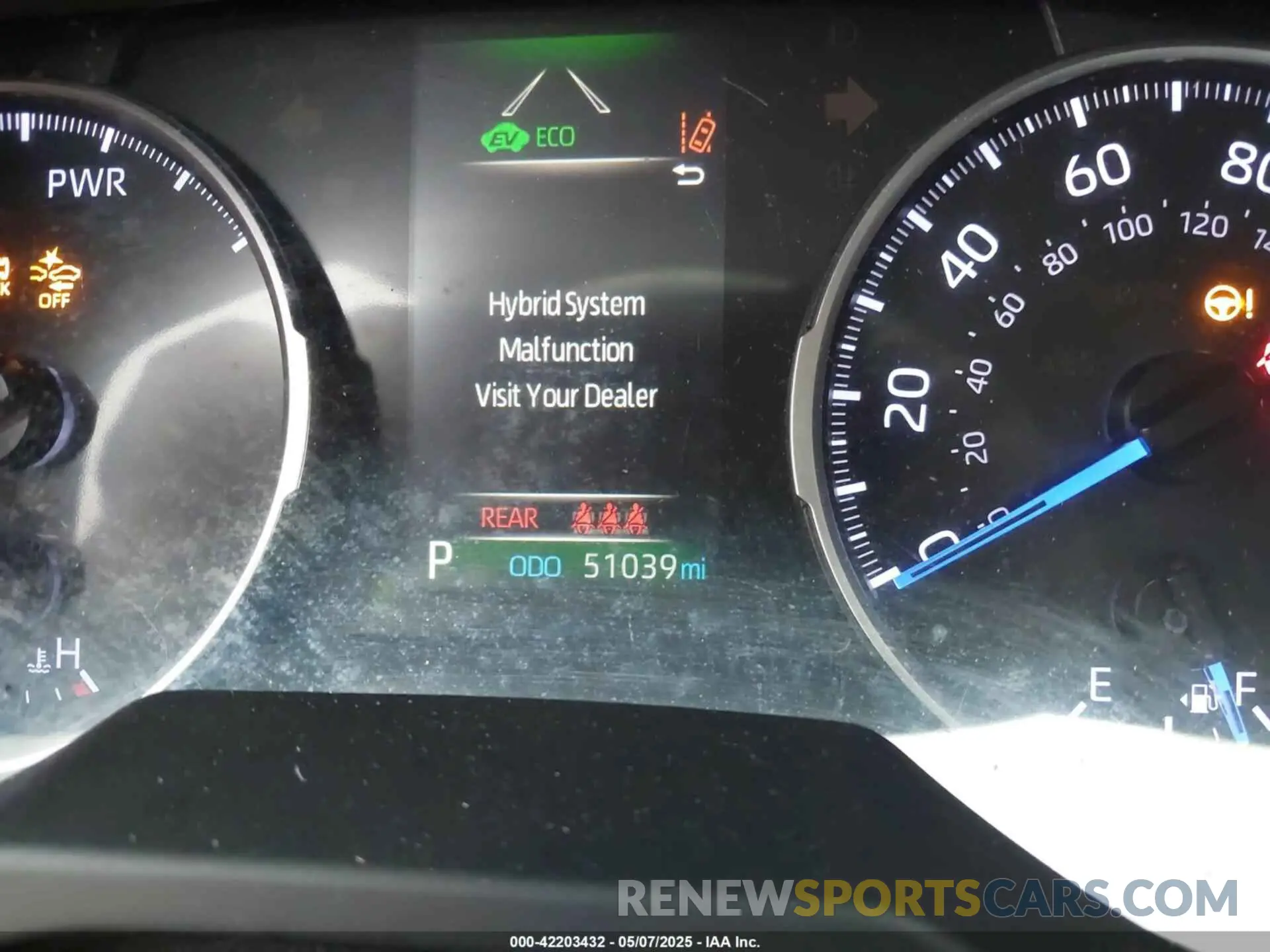 15 fotografías del automóvil dañado JTMLWRFV8LD537361 TOYOTA RAV4 HYBRID 2020
