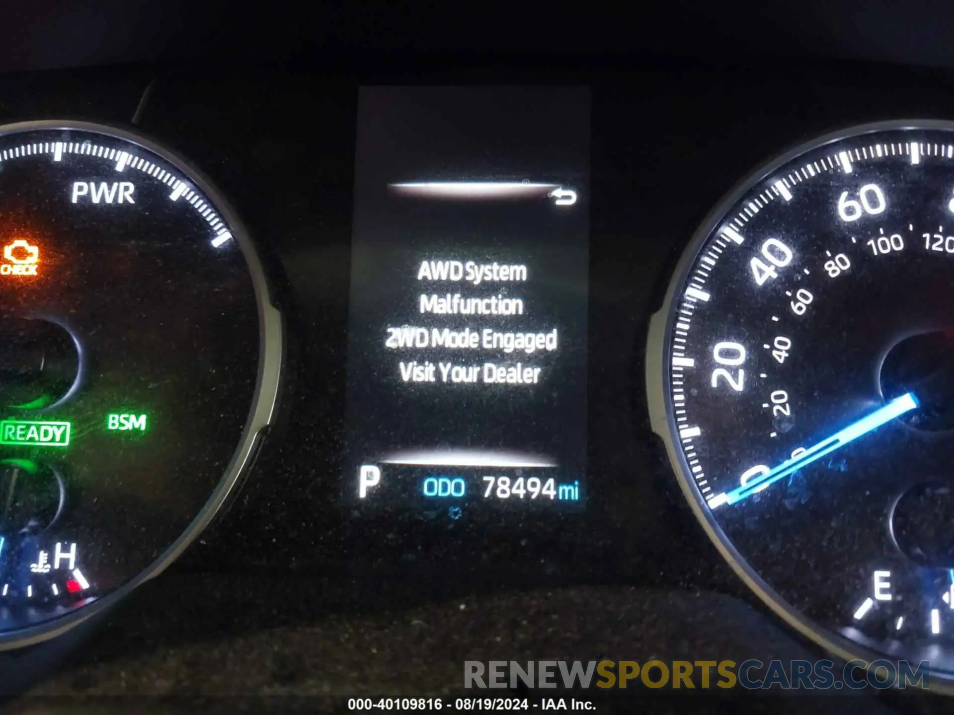 15 fotografías del automóvil dañado JTMR6RFV7LD005304 TOYOTA RAV4 HYBRID 2020