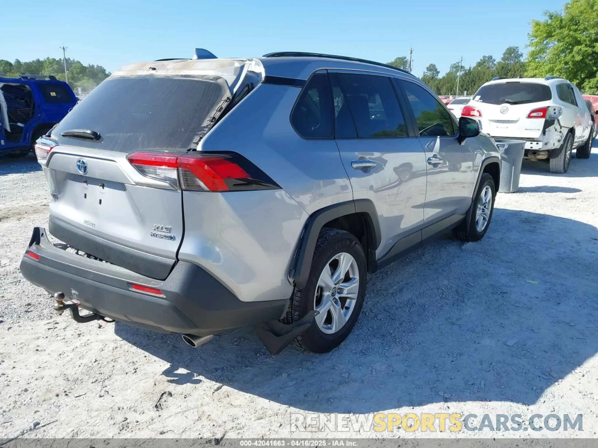 4 fotografías del automóvil dañado JTMRWRFV9LD059221 TOYOTA RAV4 HYBRID 2020