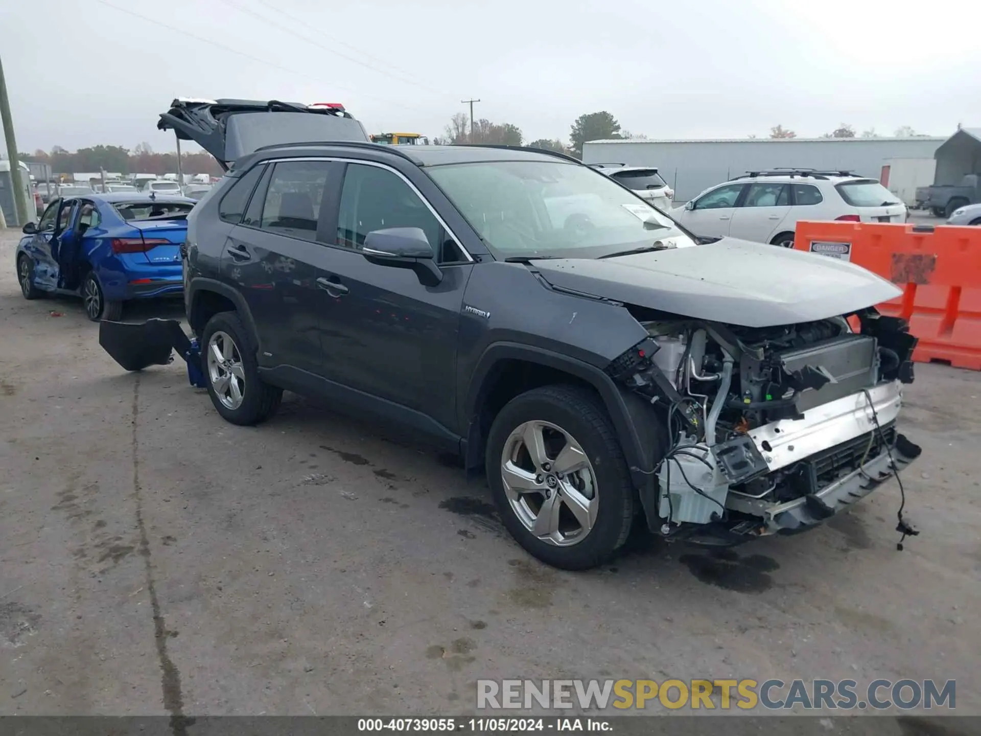 1 fotografías del automóvil dañado 2T3B6RFV9MW010297 TOYOTA RAV4 HYBRID 2021
