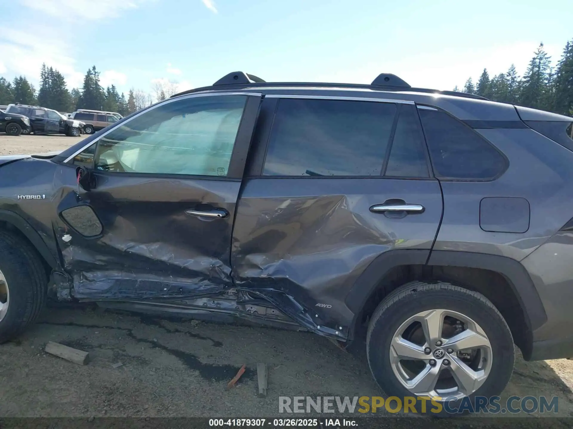 13 fotografías del automóvil dañado 2T3D6RFV7MW022053 TOYOTA RAV4 HYBRID 2021