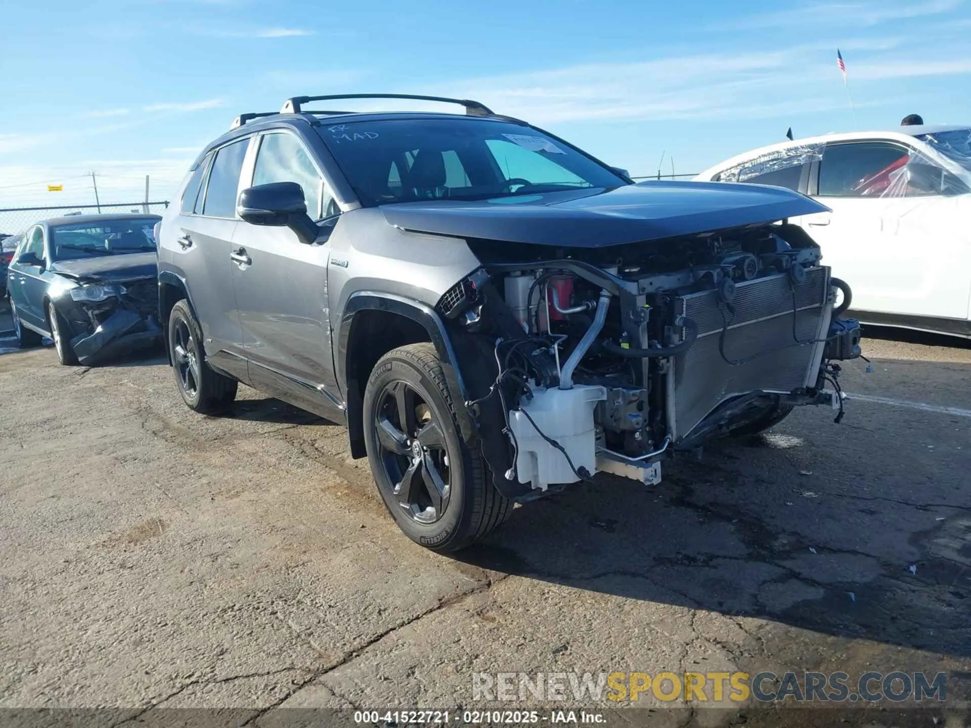 1 fotografías del automóvil dañado 2T3E6RFV0MW003784 TOYOTA RAV4 HYBRID 2021