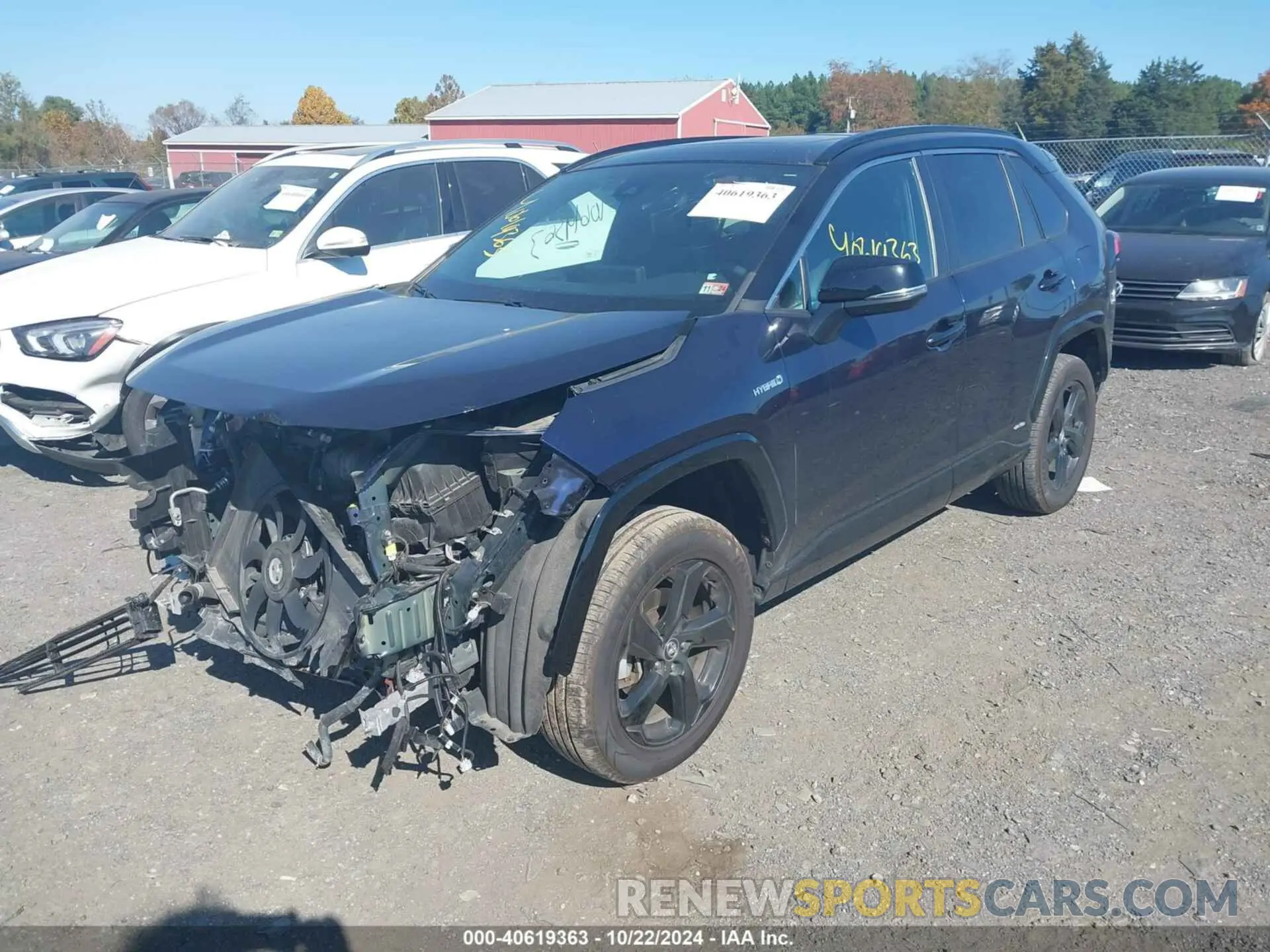2 fotografías del automóvil dañado 2T3E6RFV1MW006614 TOYOTA RAV4 HYBRID 2021