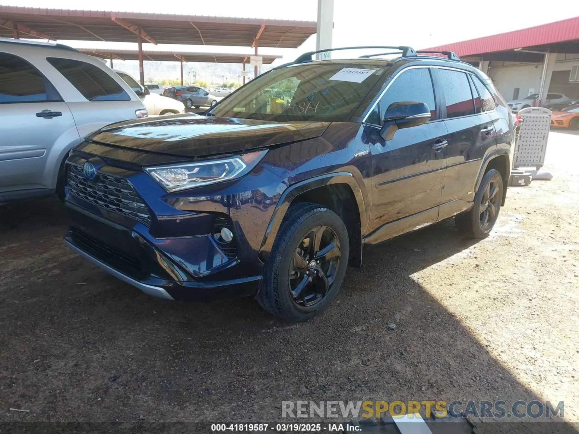 2 fotografías del automóvil dañado 2T3E6RFV2MW003947 TOYOTA RAV4 HYBRID 2021