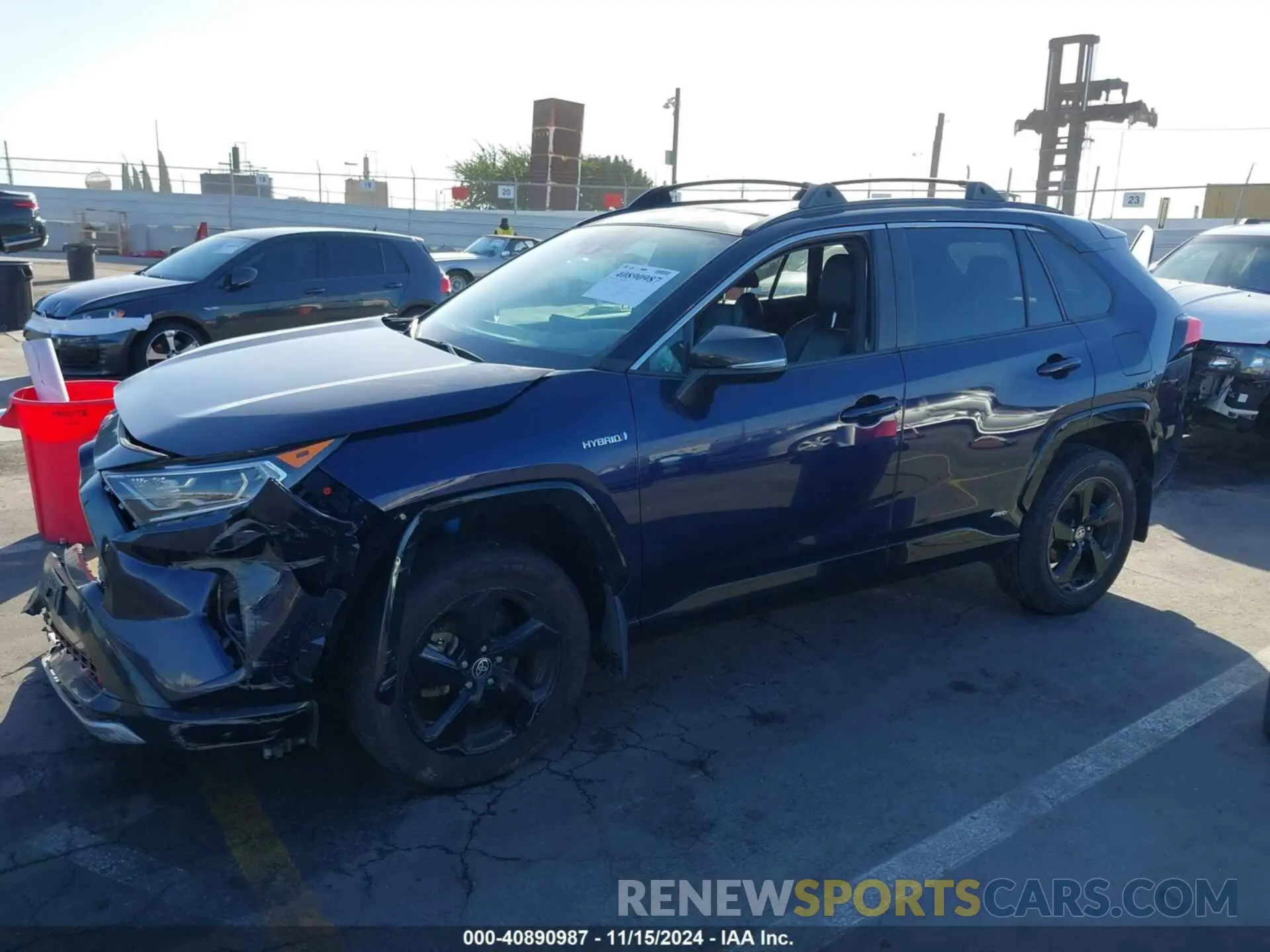 2 fotografías del automóvil dañado 2T3E6RFV5MW015266 TOYOTA RAV4 HYBRID 2021