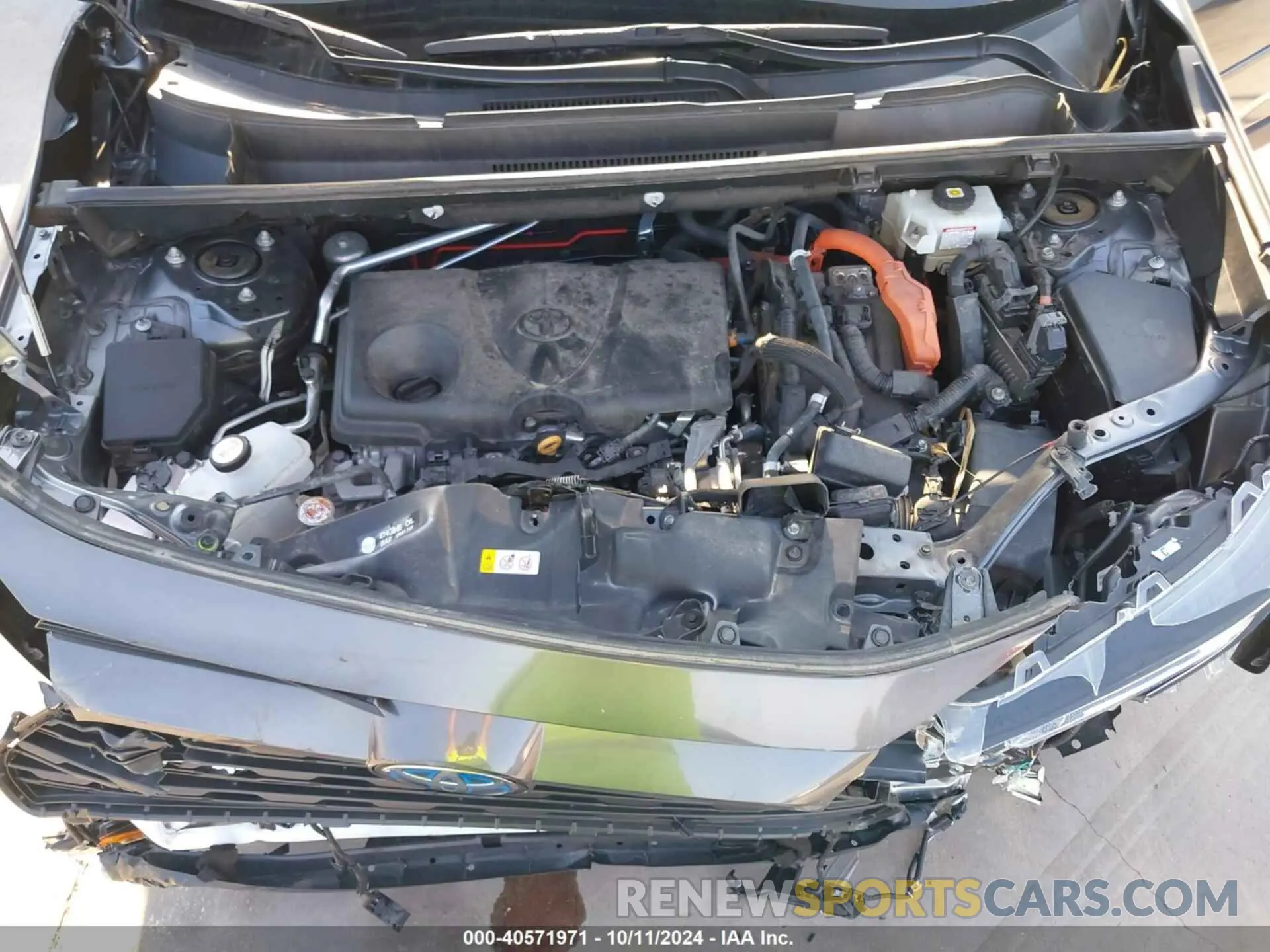 10 fotografías del automóvil dañado 2T3RWRFV8MW116416 TOYOTA RAV4 HYBRID 2021