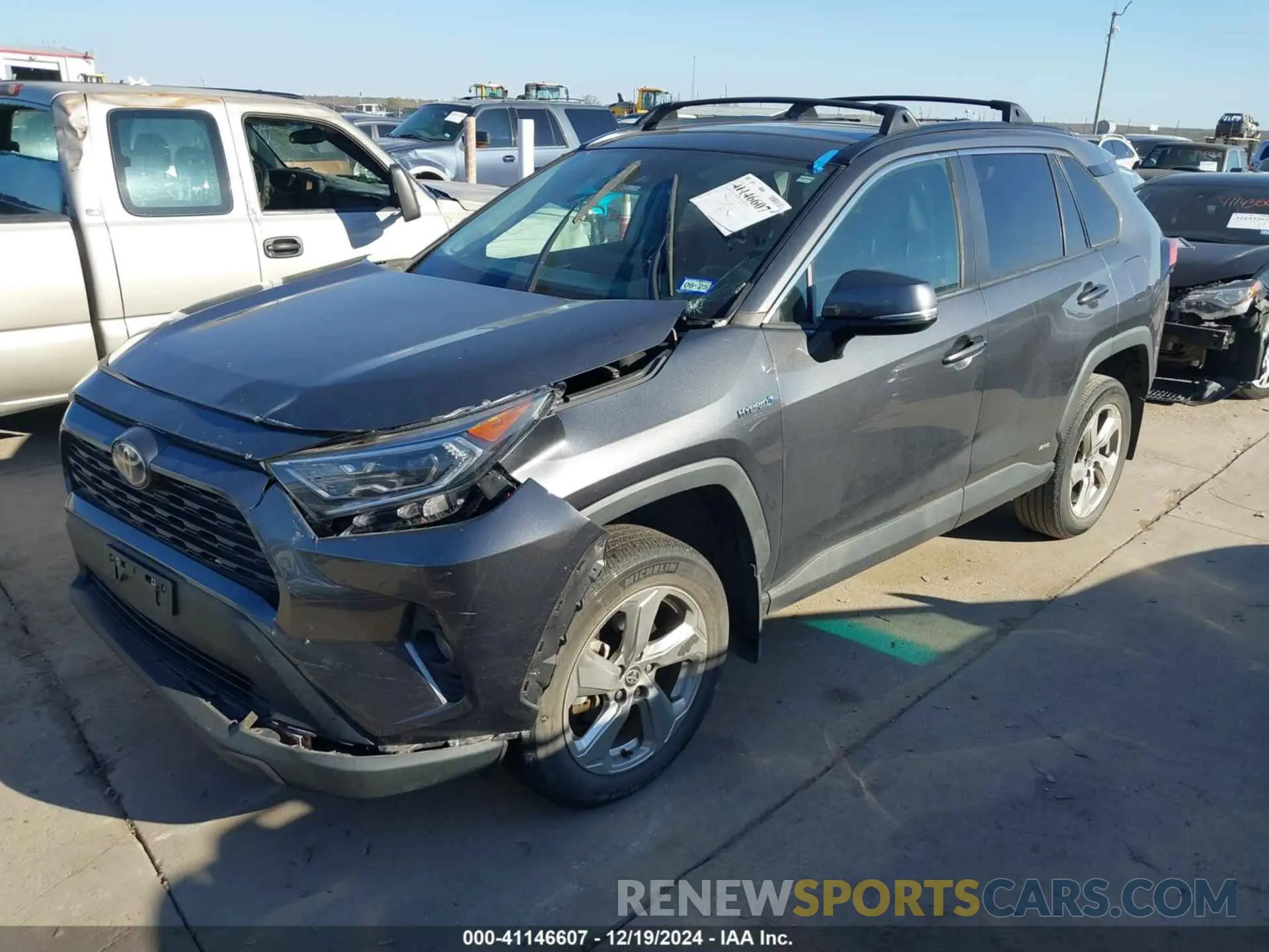 2 fotografías del automóvil dañado 4T3B6RFV4MU041862 TOYOTA RAV4 HYBRID 2021