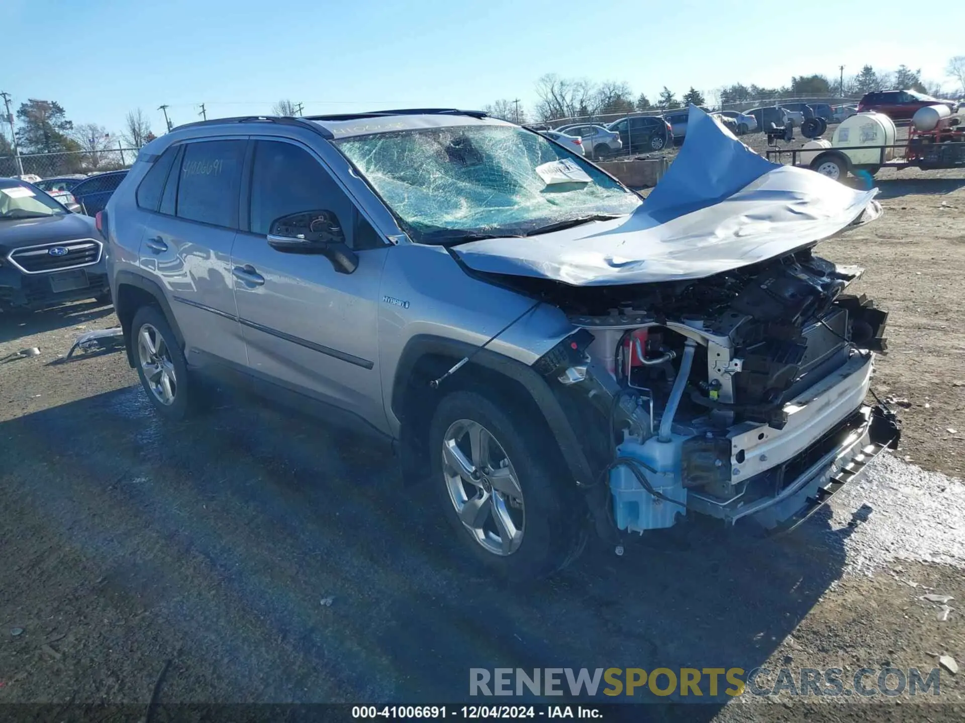 1 fotografías del automóvil dañado 4T3B6RFV8MU062620 TOYOTA RAV4 HYBRID 2021