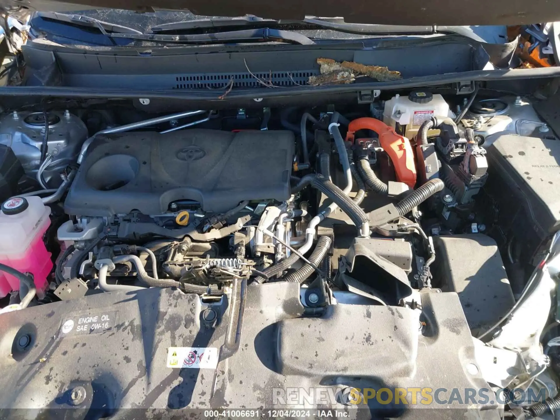 10 fotografías del automóvil dañado 4T3B6RFV8MU062620 TOYOTA RAV4 HYBRID 2021