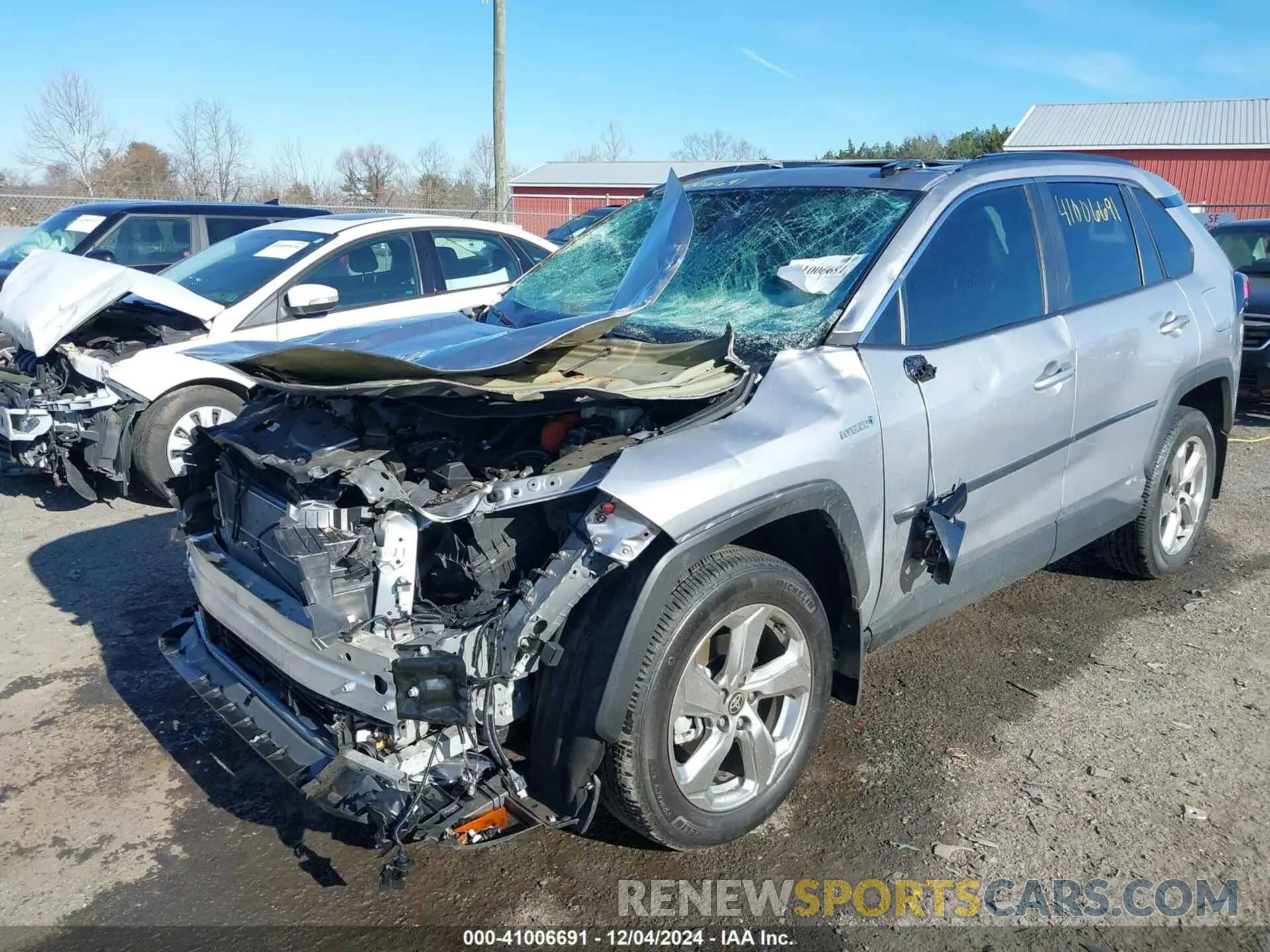 6 fotografías del automóvil dañado 4T3B6RFV8MU062620 TOYOTA RAV4 HYBRID 2021