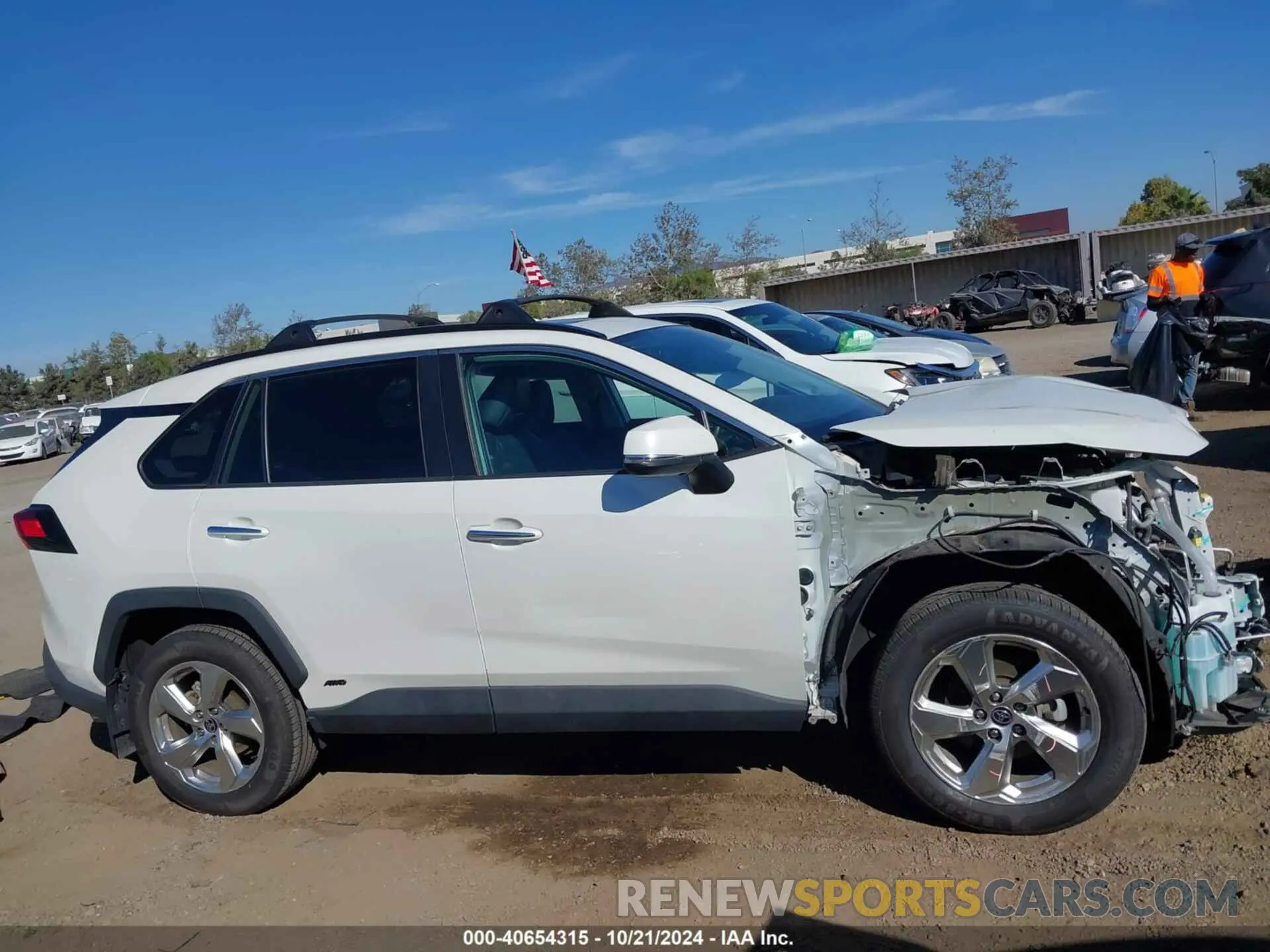 14 fotografías del automóvil dañado 4T3D6RFV8MU044546 TOYOTA RAV4 HYBRID 2021