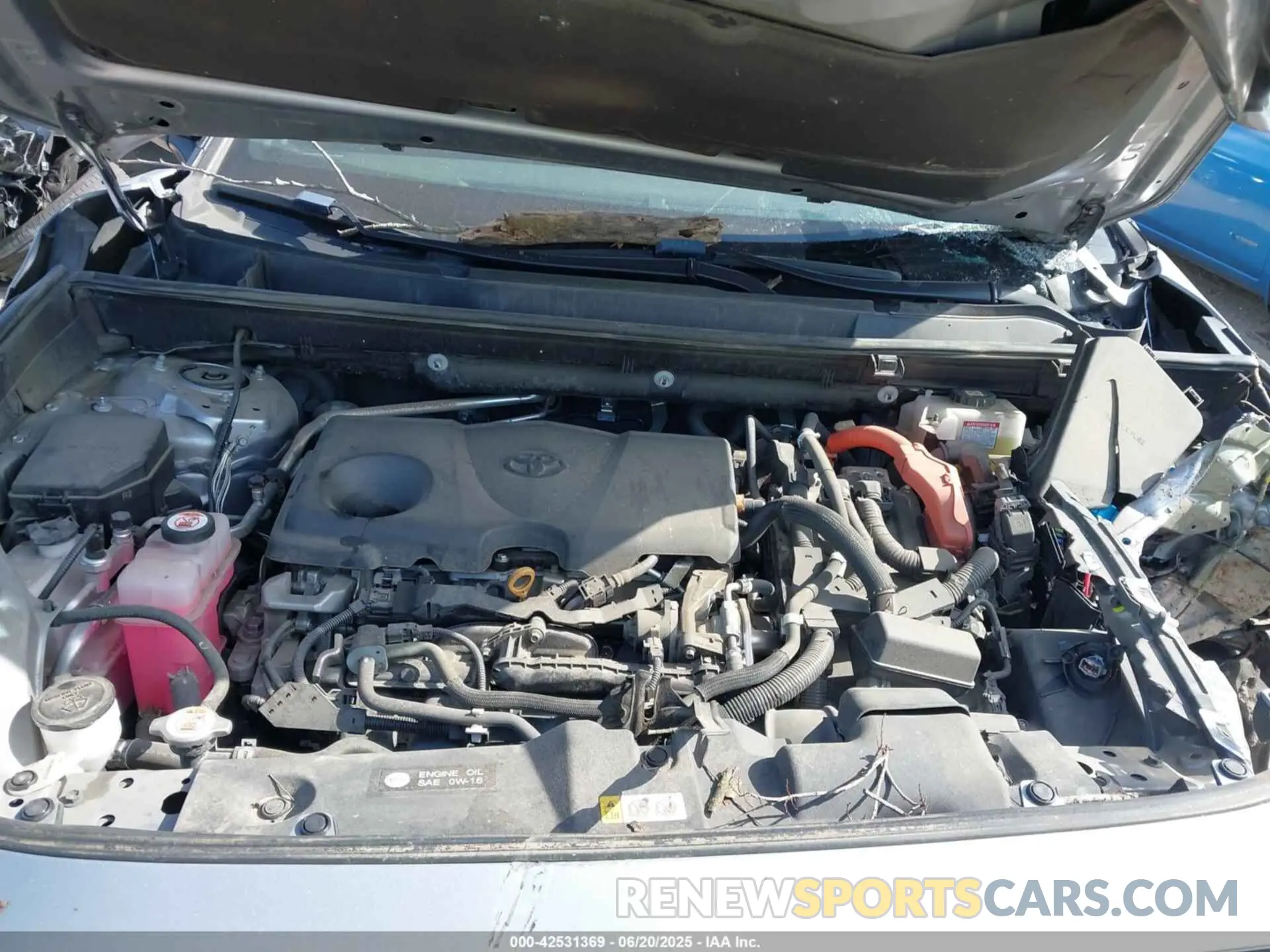 10 fotografías del automóvil dañado 4T3E6RFV3MU043387 TOYOTA RAV4 HYBRID 2021