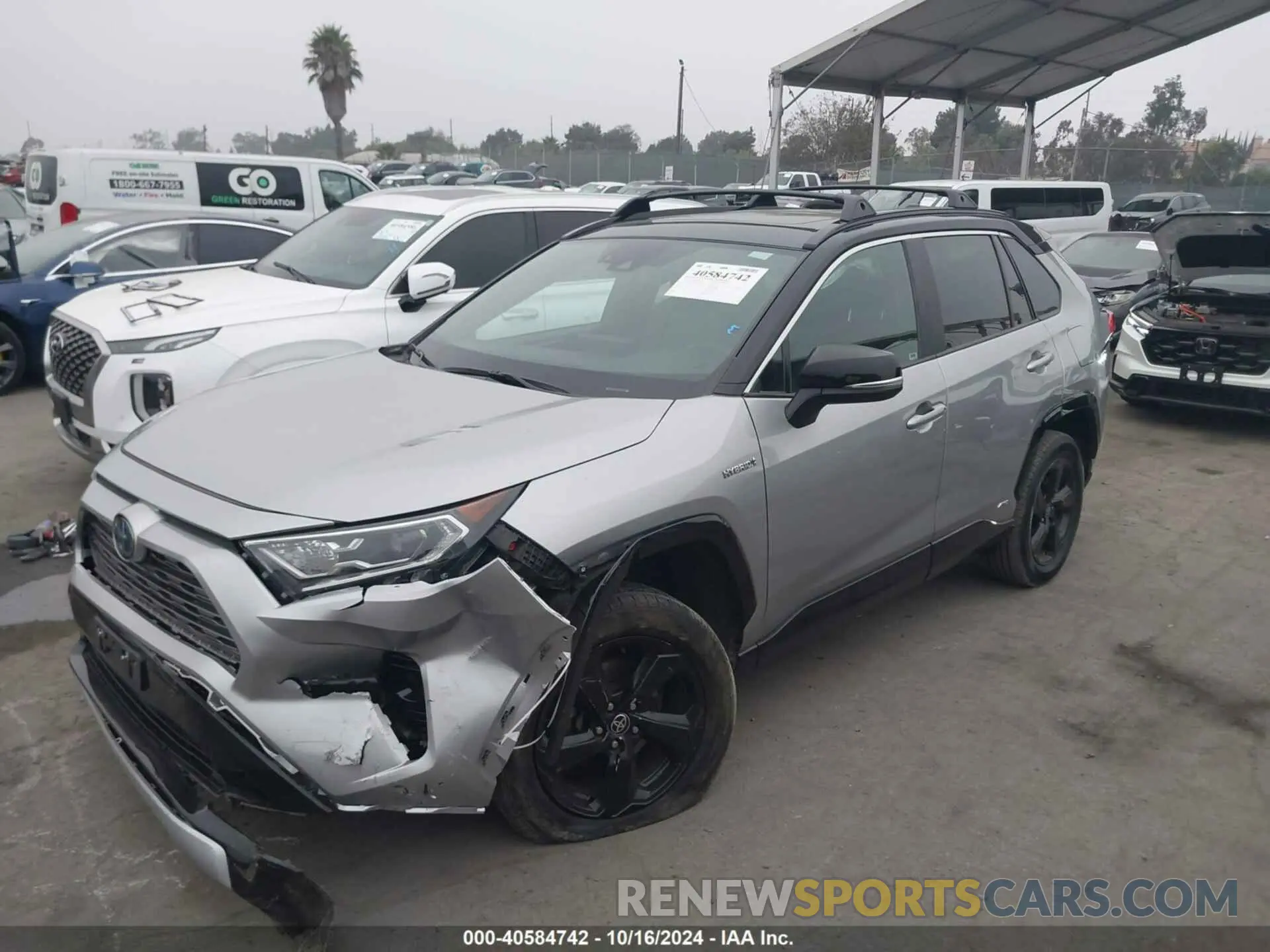 2 fotografías del automóvil dañado 4T3E6RFV5MU061034 TOYOTA RAV4 HYBRID 2021