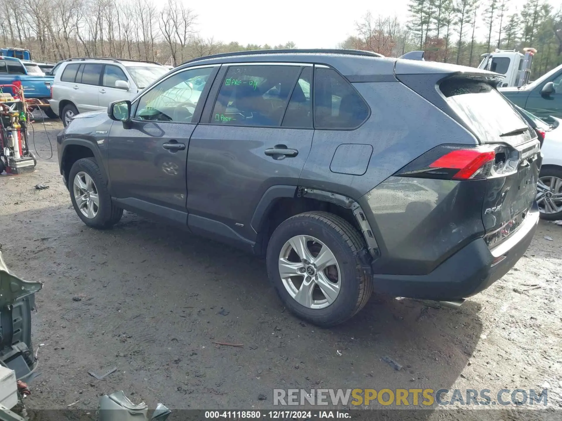 3 fotografías del automóvil dañado 4T3L6RFV2MU029035 TOYOTA RAV4 HYBRID 2021