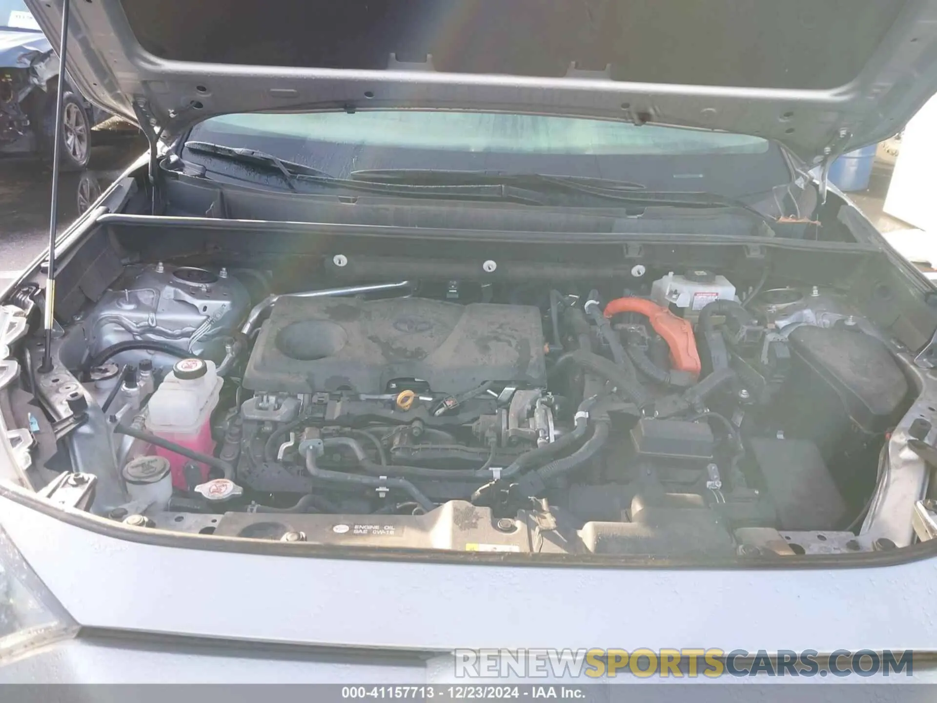 10 fotografías del automóvil dañado 4T3LWRFV7MU020055 TOYOTA RAV4 HYBRID 2021