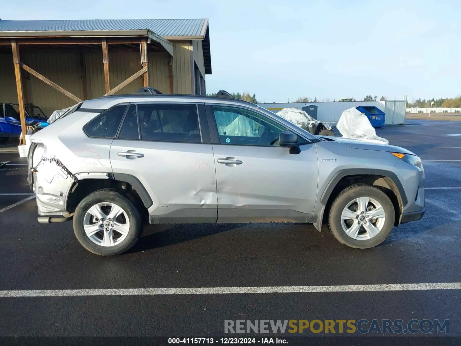 14 fotografías del automóvil dañado 4T3LWRFV7MU020055 TOYOTA RAV4 HYBRID 2021