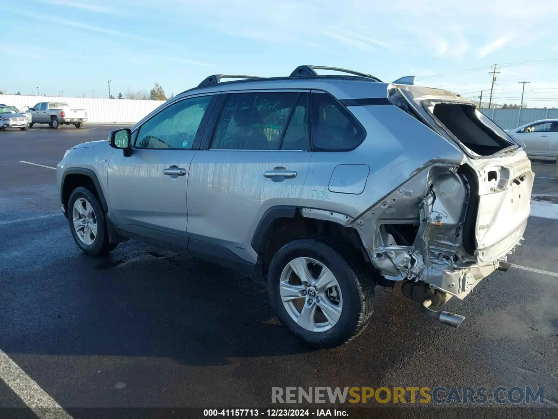 3 fotografías del automóvil dañado 4T3LWRFV7MU020055 TOYOTA RAV4 HYBRID 2021