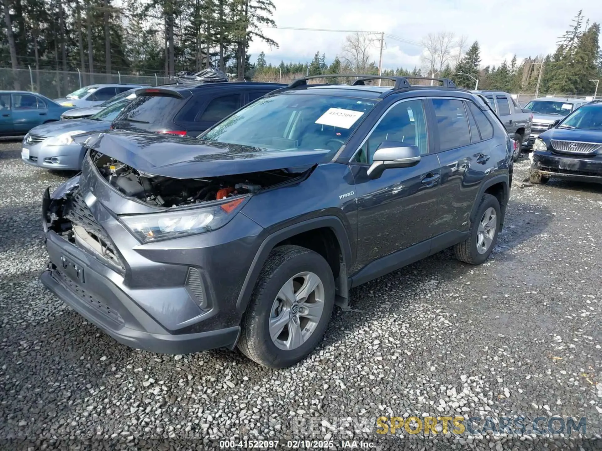 2 fotografías del automóvil dañado 4T3M6RFV7MU011263 TOYOTA RAV4 HYBRID 2021