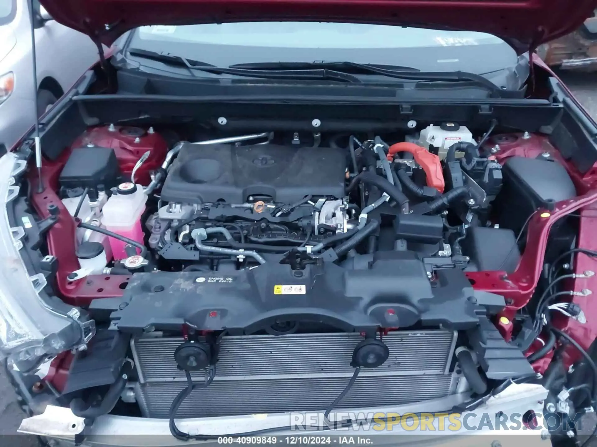 10 fotografías del automóvil dañado 4T3R6RFV0MU019033 TOYOTA RAV4 HYBRID 2021