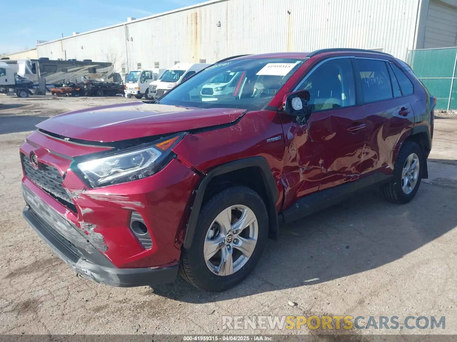 2 fotografías del automóvil dañado 4T3RWRFV0MU024121 TOYOTA RAV4 HYBRID 2021