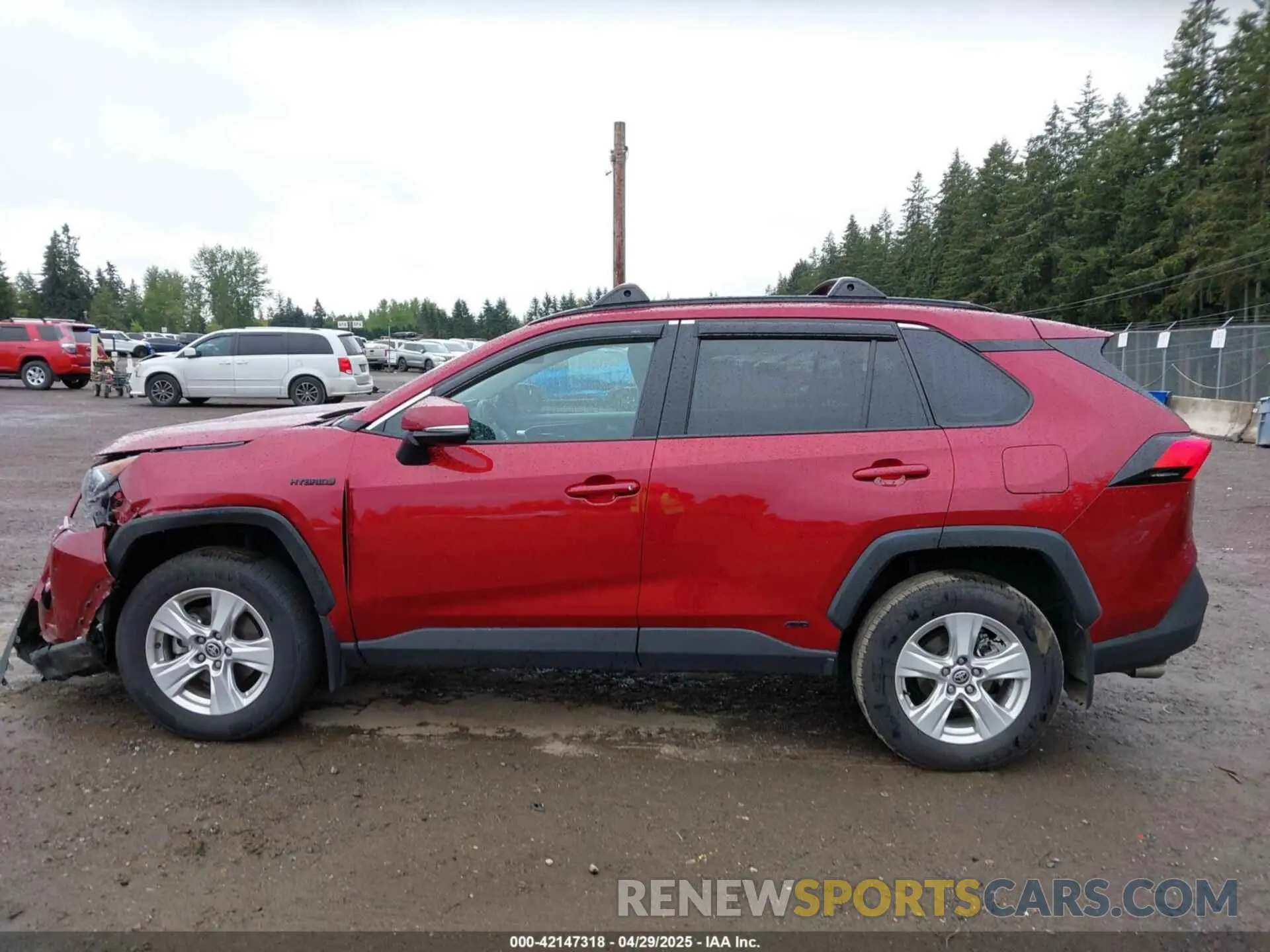 14 fotografías del automóvil dañado 4T3RWRFV3MU036375 TOYOTA RAV4 HYBRID 2021
