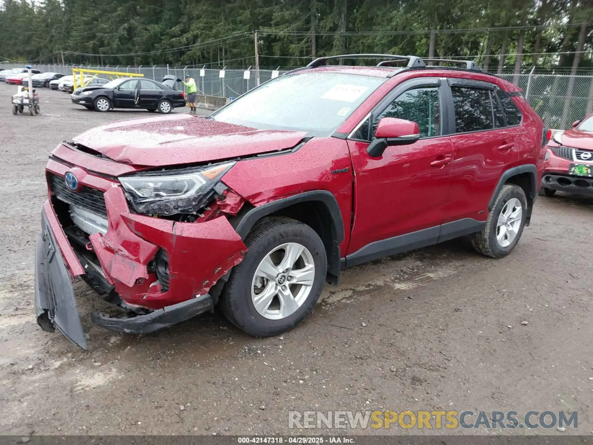 2 fotografías del automóvil dañado 4T3RWRFV3MU036375 TOYOTA RAV4 HYBRID 2021