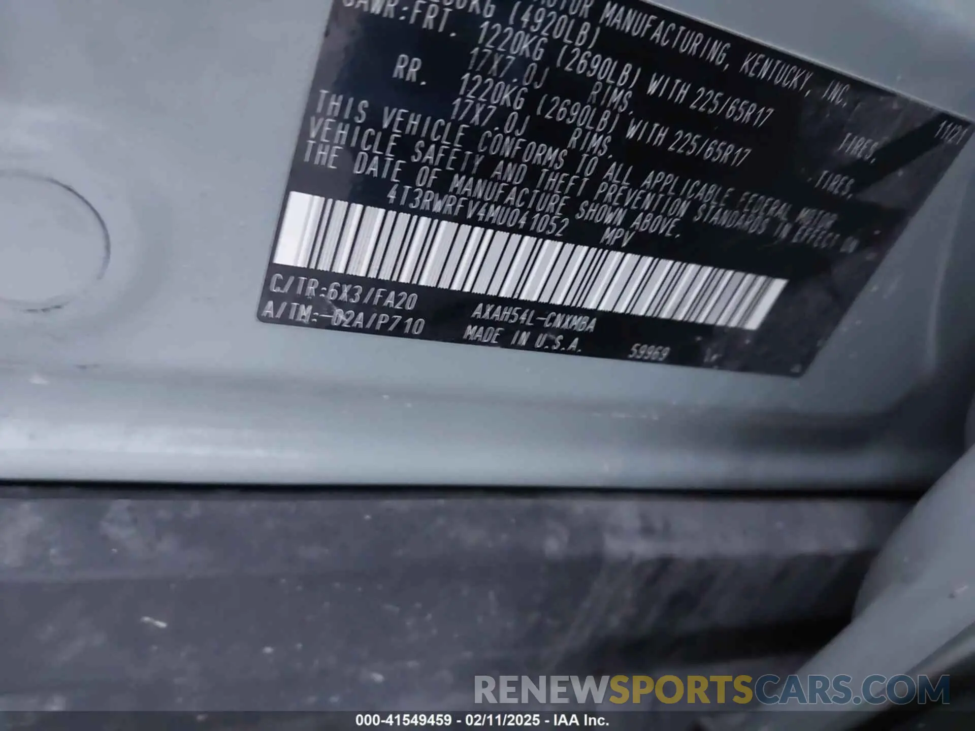 9 fotografías del automóvil dañado 4T3RWRFV4MU041052 TOYOTA RAV4 HYBRID 2021