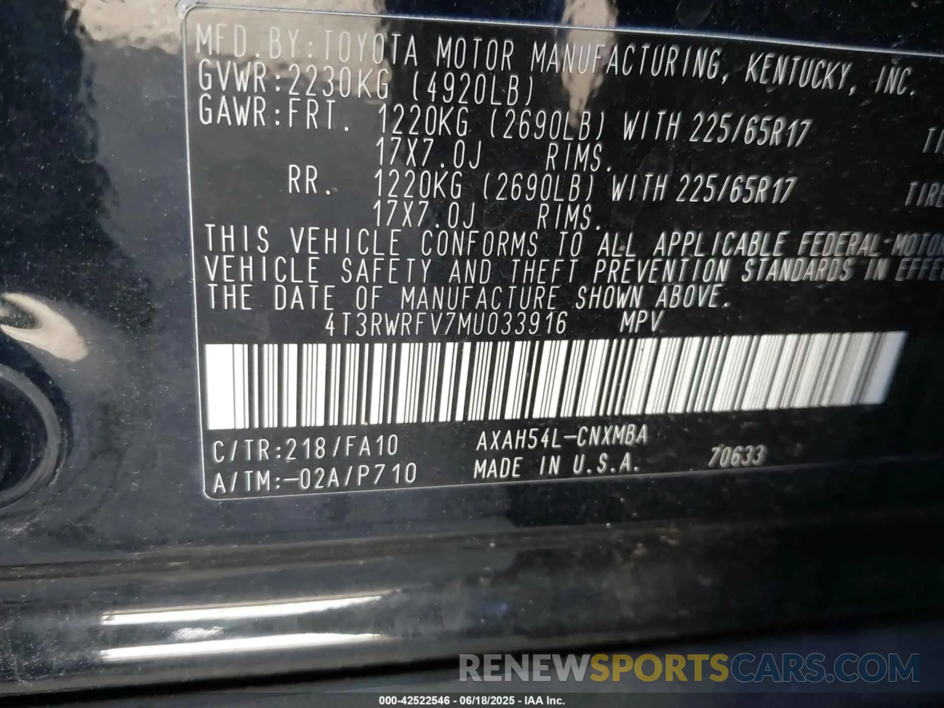 9 fotografías del automóvil dañado 4T3RWRFV7MU033916 TOYOTA RAV4 HYBRID 2021