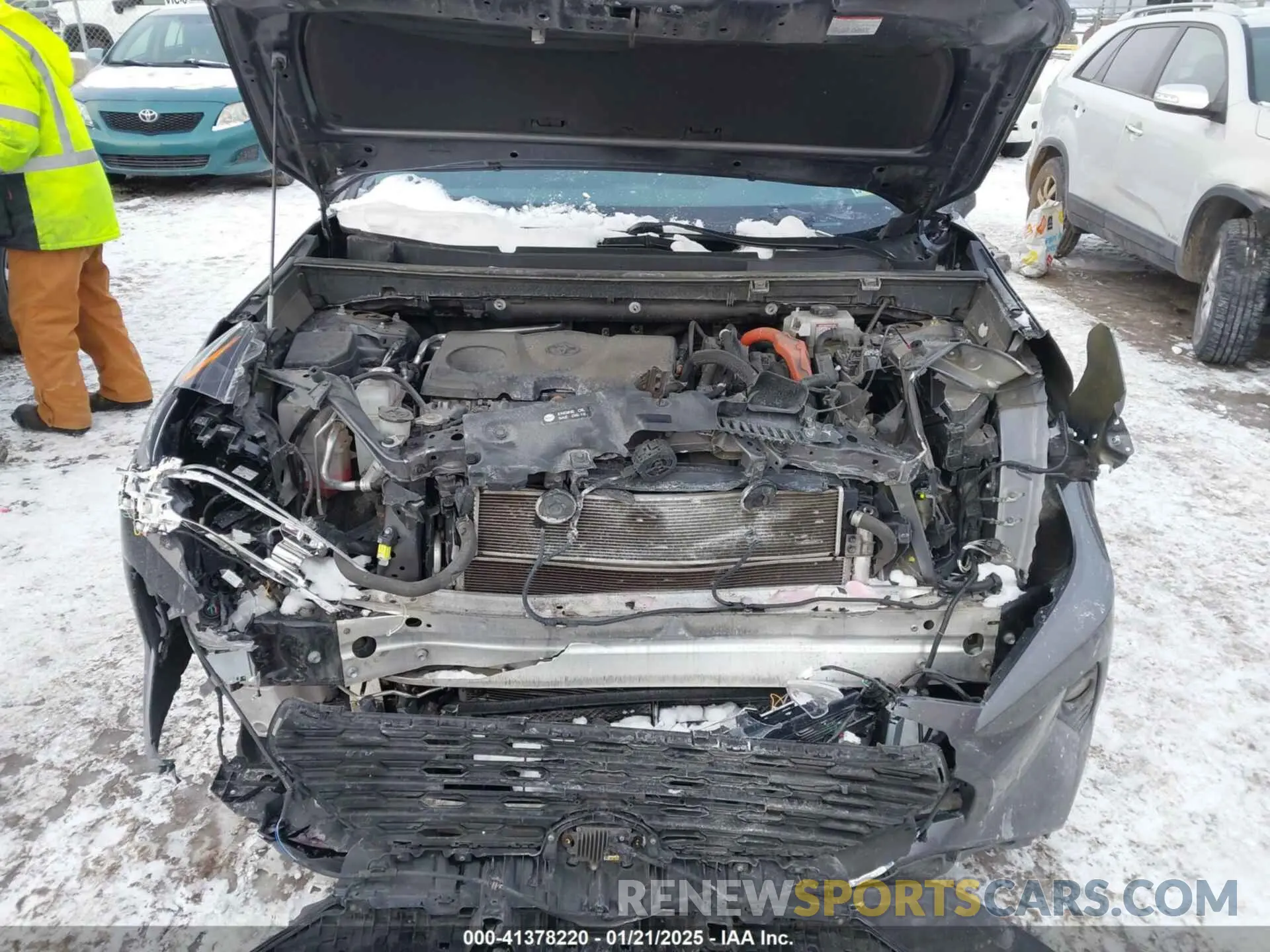 10 fotografías del automóvil dañado 4T3RWRFV9MU047302 TOYOTA RAV4 HYBRID 2021