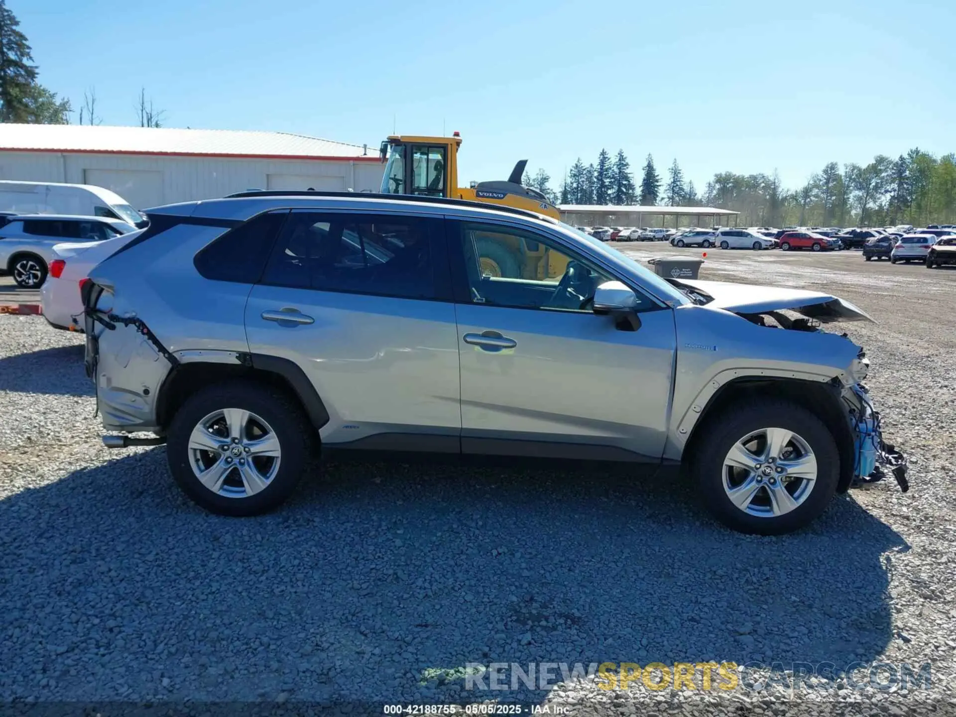14 fotografías del automóvil dañado JTMMWRFV2MD122204 TOYOTA RAV4 HYBRID 2021