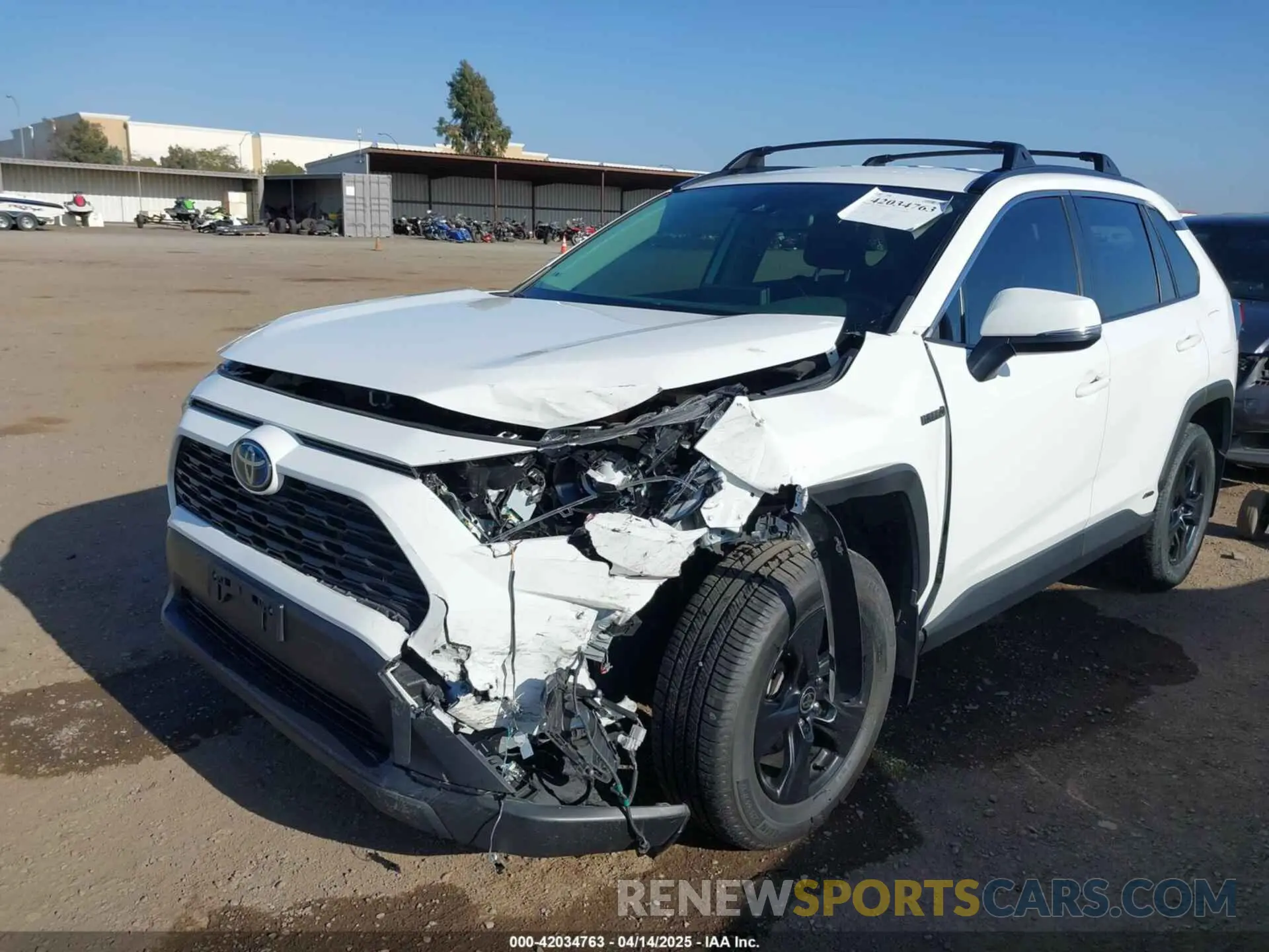 6 fotografías del automóvil dañado JTMRWRFV1MD107344 TOYOTA RAV4 HYBRID 2021