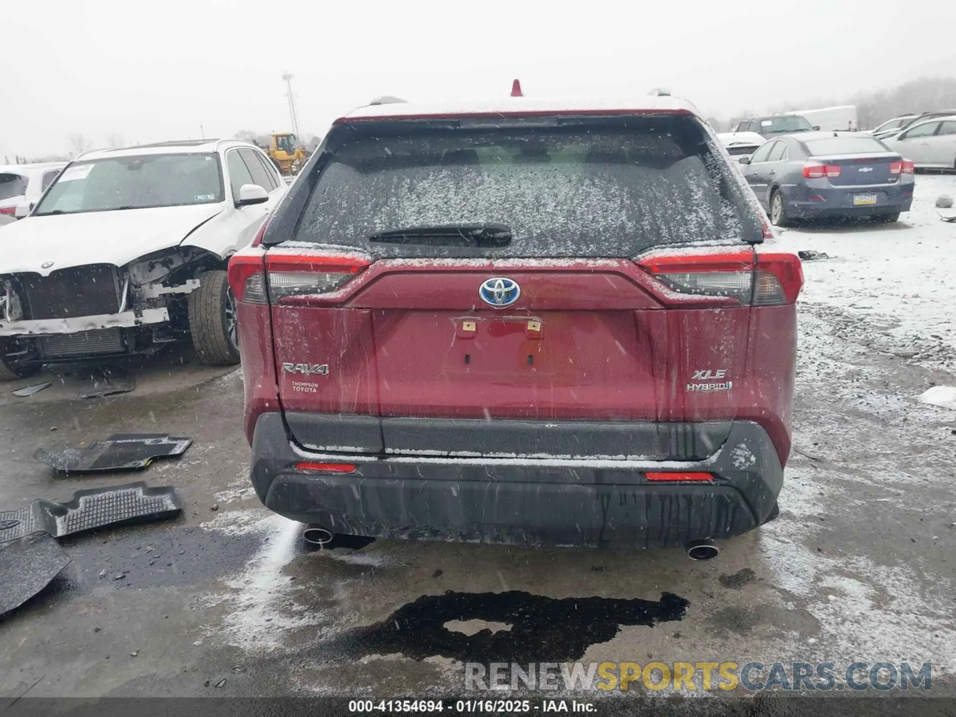 16 fotografías del automóvil dañado JTMRWRFV8MD123198 TOYOTA RAV4 HYBRID 2021
