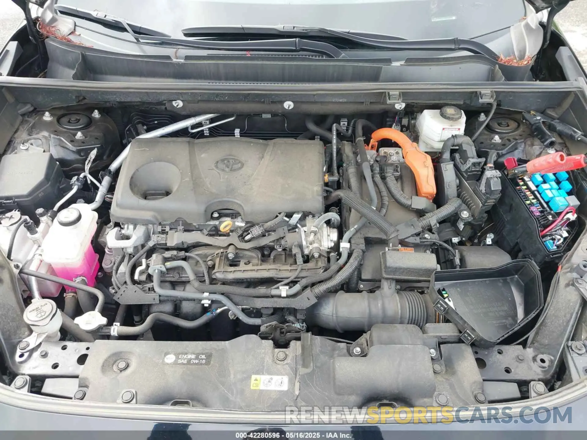 10 fotografías del automóvil dañado 2T3MWRFV3NW130185 TOYOTA RAV4 HYBRID 2022