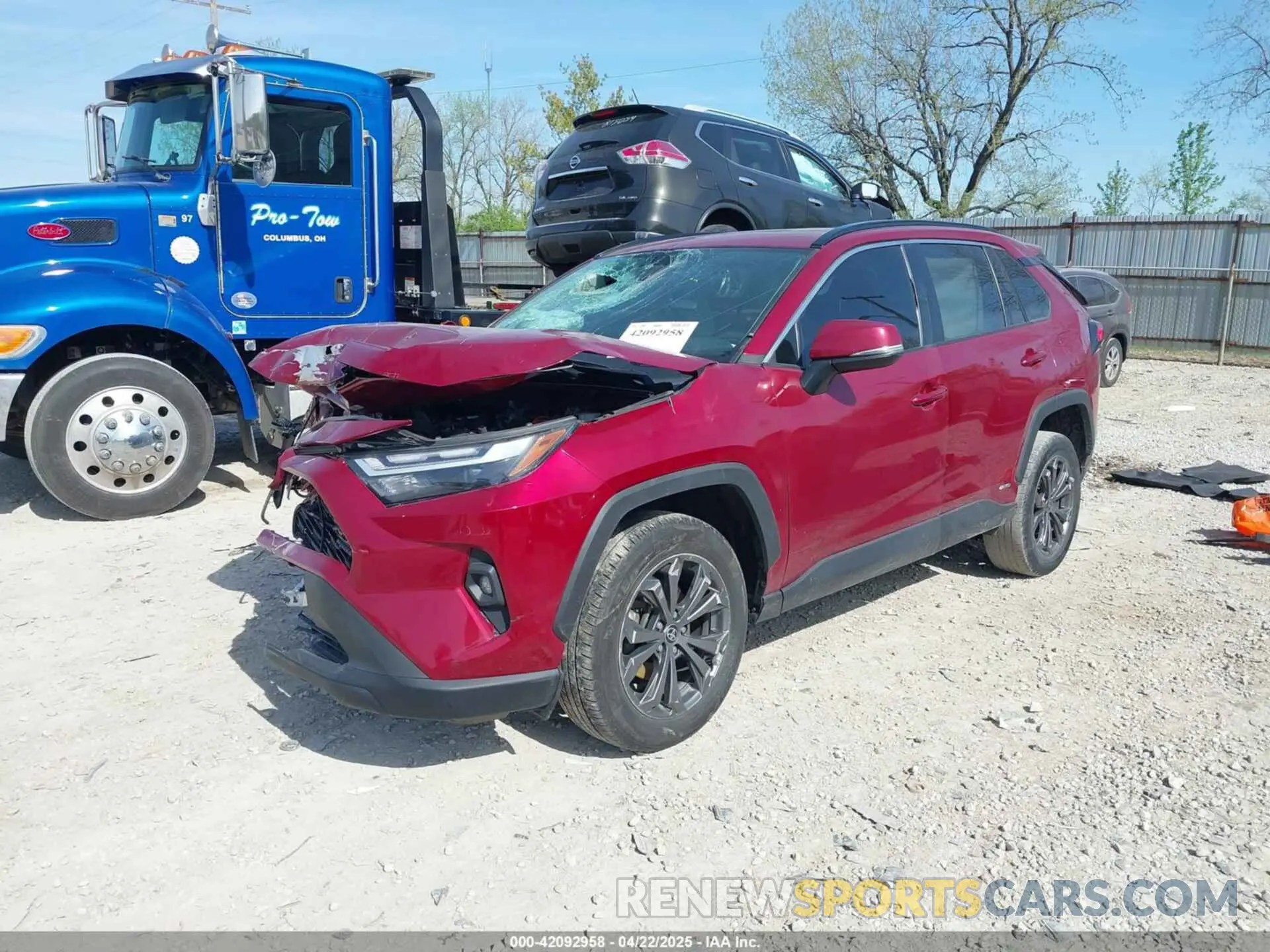 2 fotografías del automóvil dañado 4T3B6RFV7NU084092 TOYOTA RAV4 HYBRID 2022