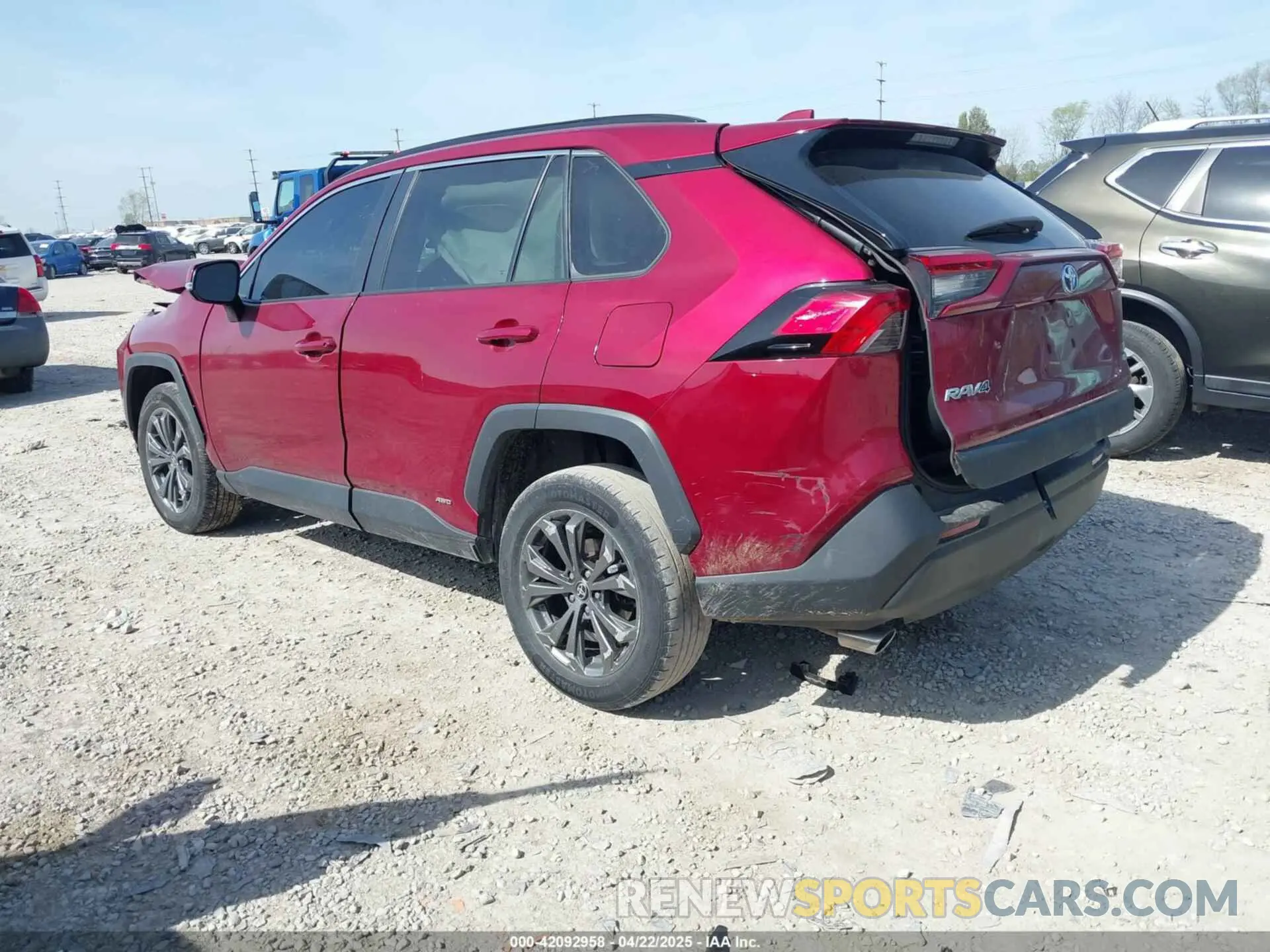 3 fotografías del automóvil dañado 4T3B6RFV7NU084092 TOYOTA RAV4 HYBRID 2022