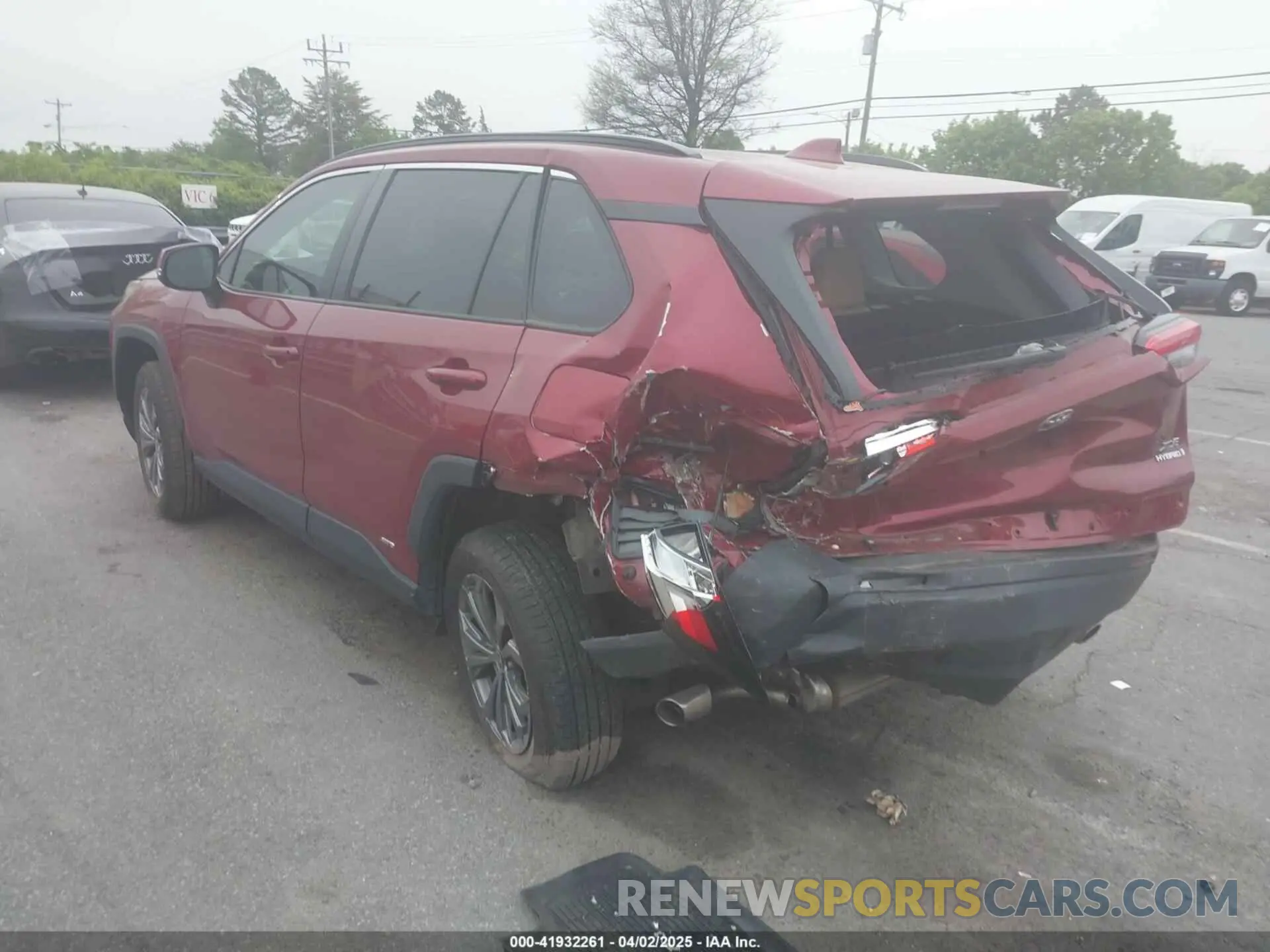 3 fotografías del automóvil dañado 4T3B6RFV8NU066216 TOYOTA RAV4 HYBRID 2022