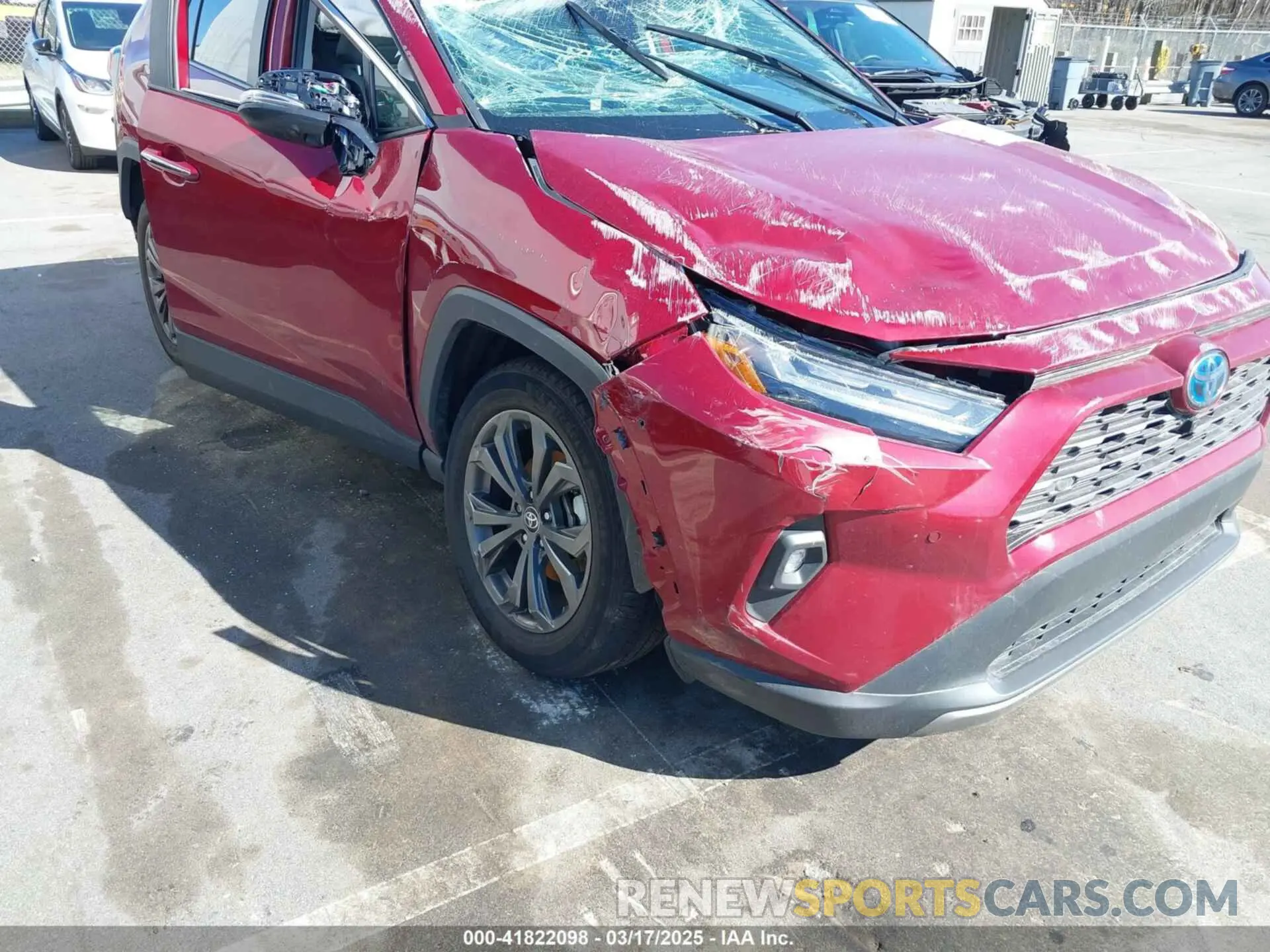 6 fotografías del automóvil dañado 4T3D6RFV0NU079552 TOYOTA RAV4 HYBRID 2022