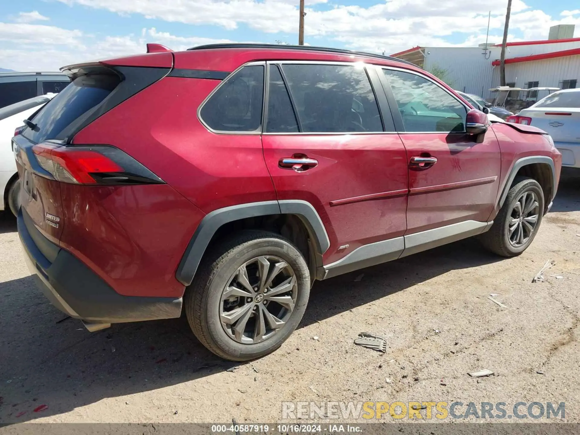 4 fotografías del automóvil dañado 4T3D6RFV9NU082711 TOYOTA RAV4 HYBRID 2022