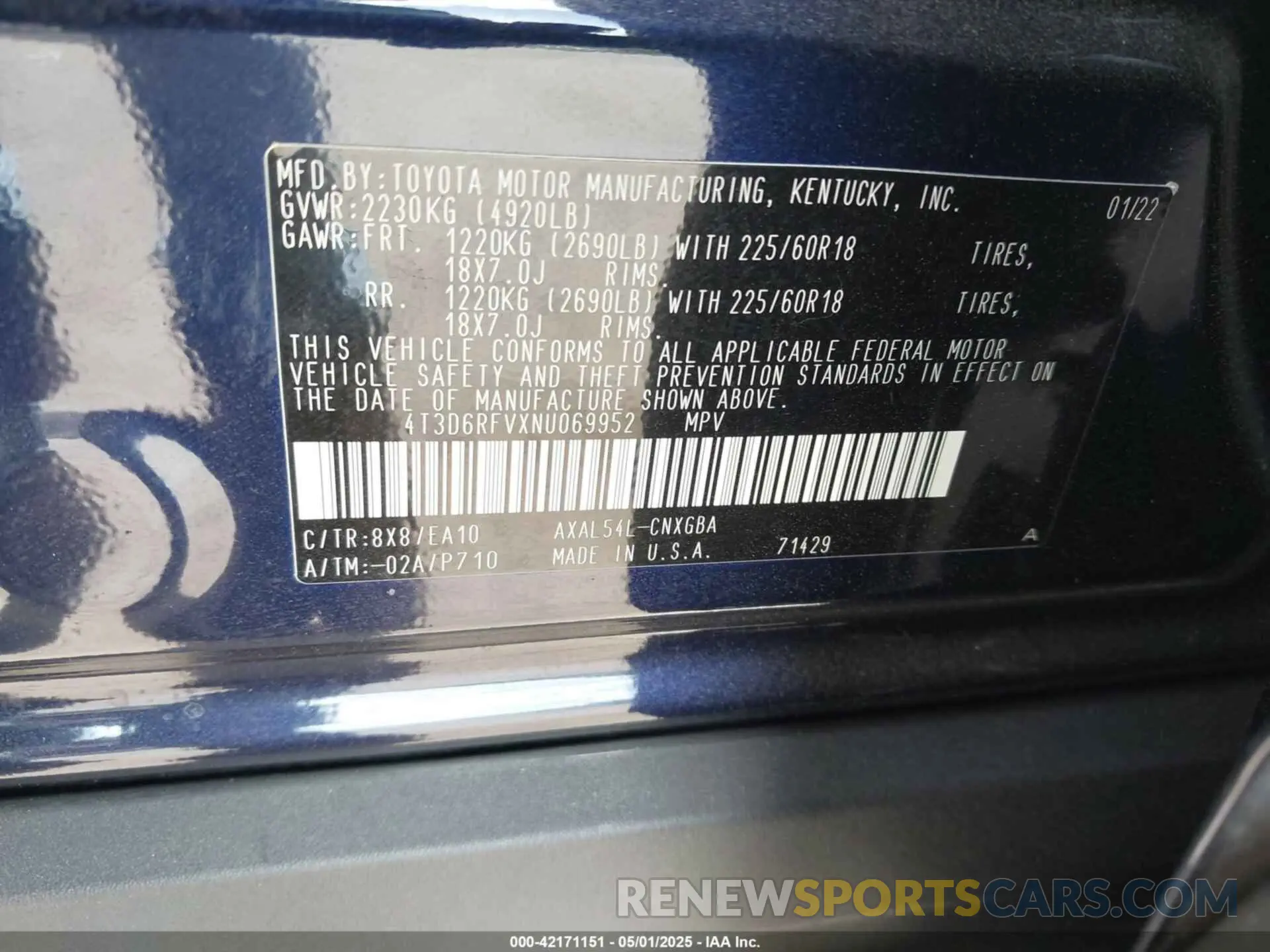 9 fotografías del automóvil dañado 4T3D6RFVXNU069952 TOYOTA RAV4 HYBRID 2022