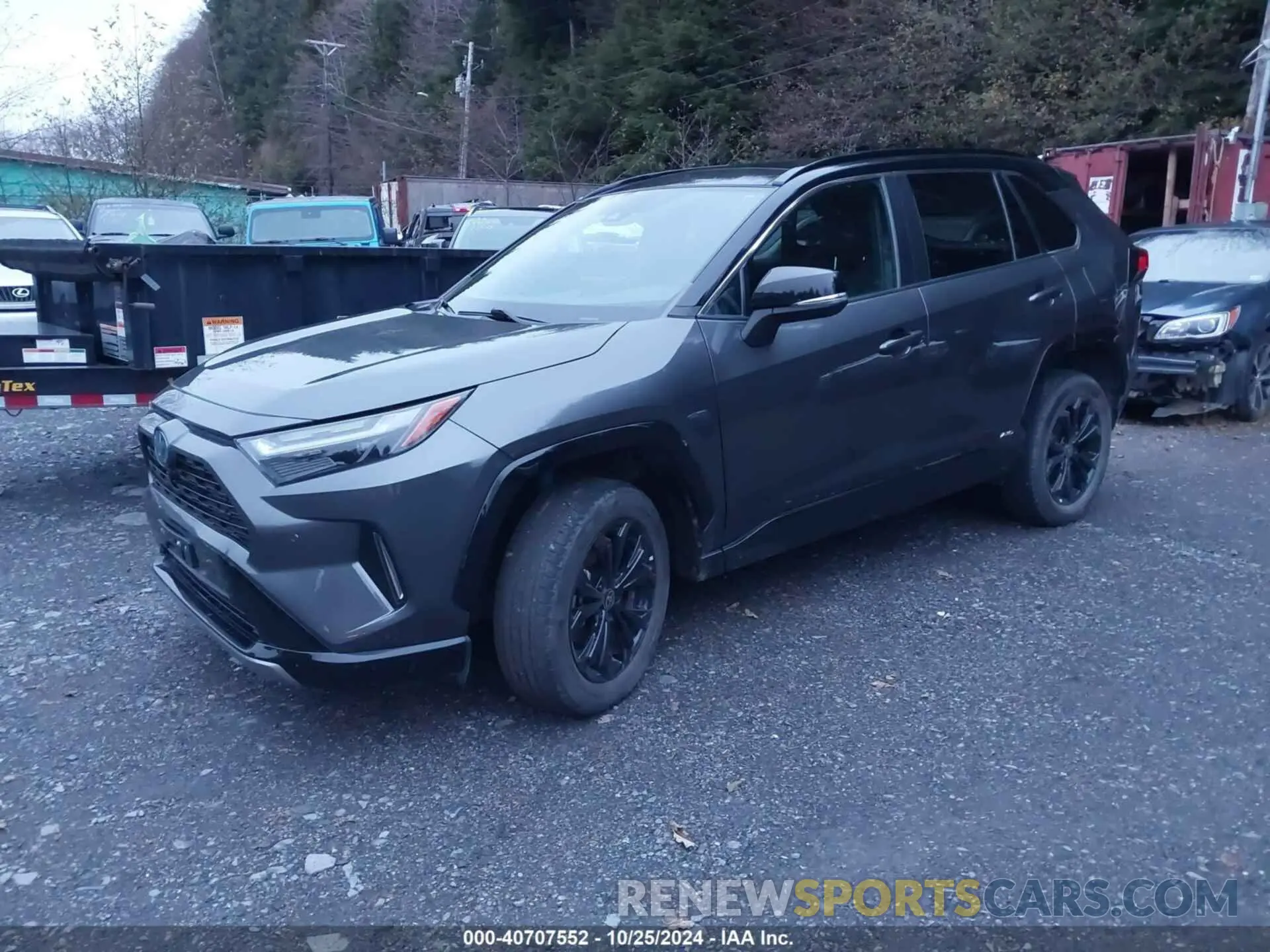 2 fotografías del automóvil dañado 4T3E6RFV8NU075012 TOYOTA RAV4 HYBRID 2022