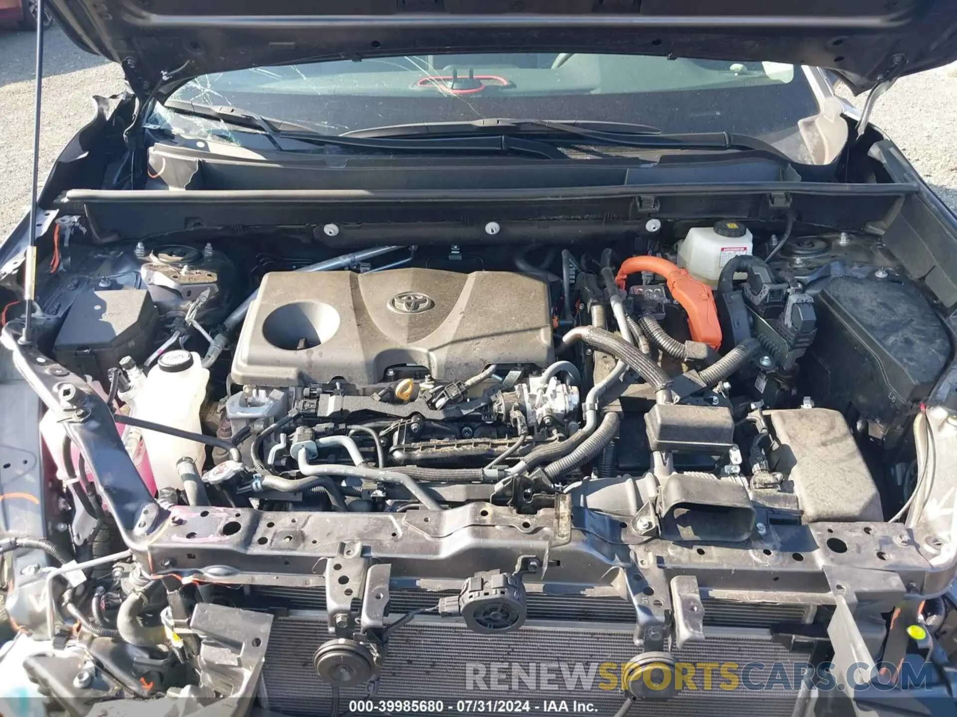 10 fotografías del automóvil dañado 4T3LWRFV8NU070142 TOYOTA RAV4 HYBRID 2022