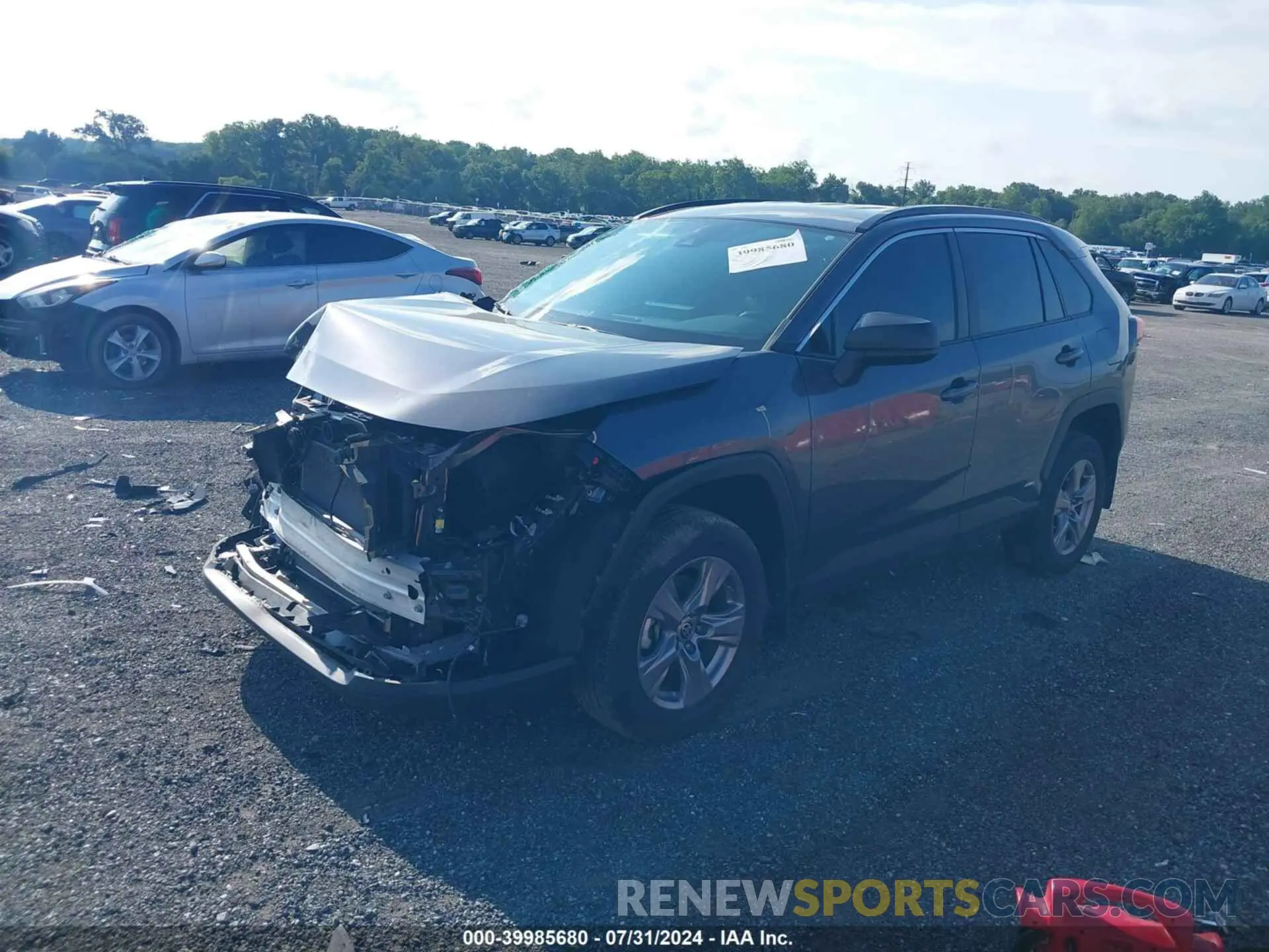 2 fotografías del automóvil dañado 4T3LWRFV8NU070142 TOYOTA RAV4 HYBRID 2022