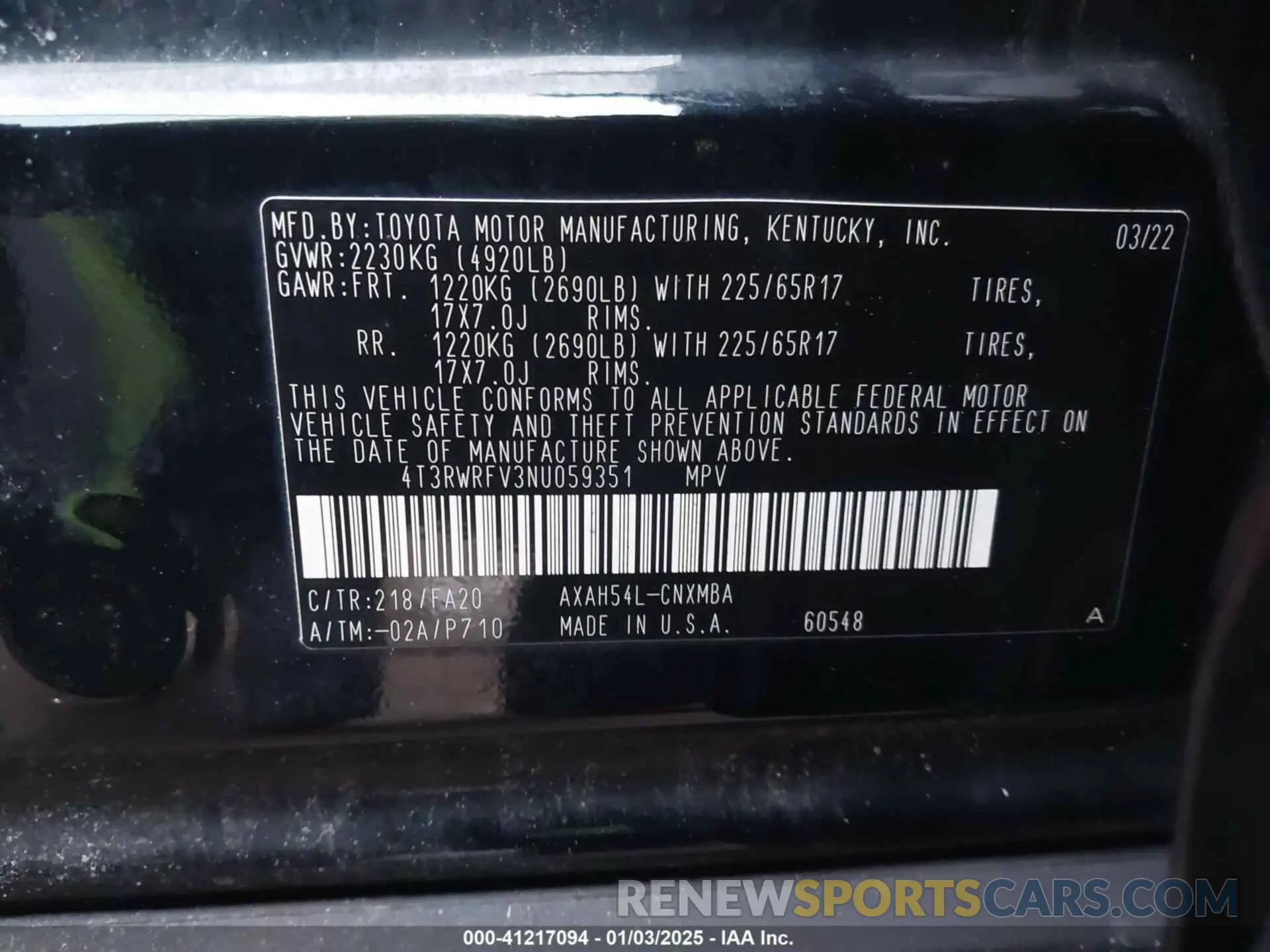 9 fotografías del automóvil dañado 4T3RWRFV3NU059351 TOYOTA RAV4 HYBRID 2022